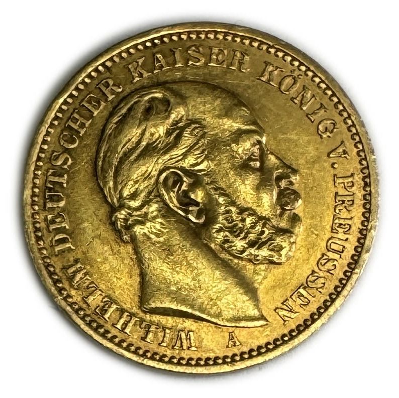Germany Prussia – 20 Mark 1886 – Wilhelm I – Gold 900, 7.95g, 22mm - 1 1