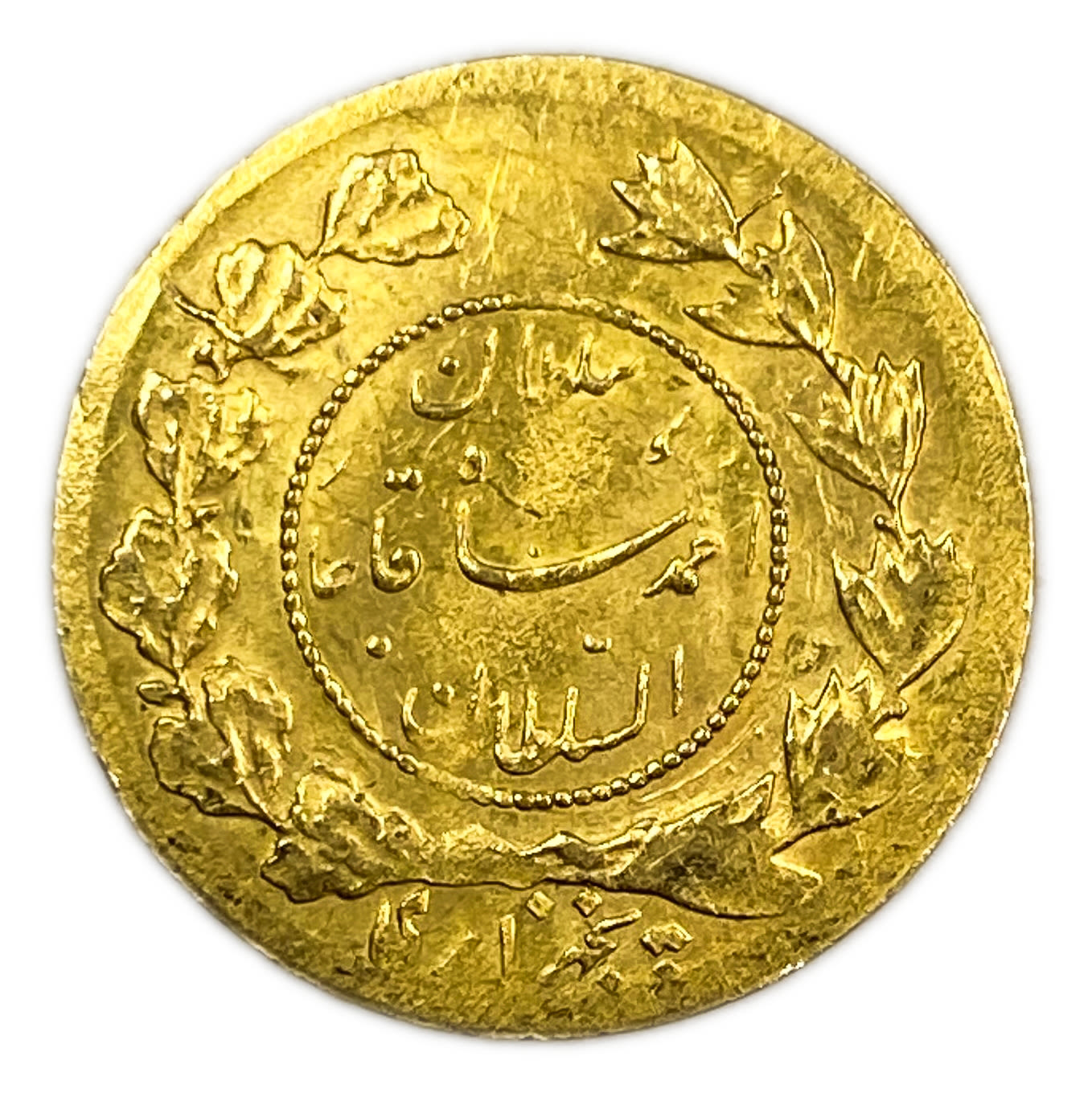 Iran - 1/2 Toman 1919 (AH 1337) - Gold 900, 1.35g - 1 1