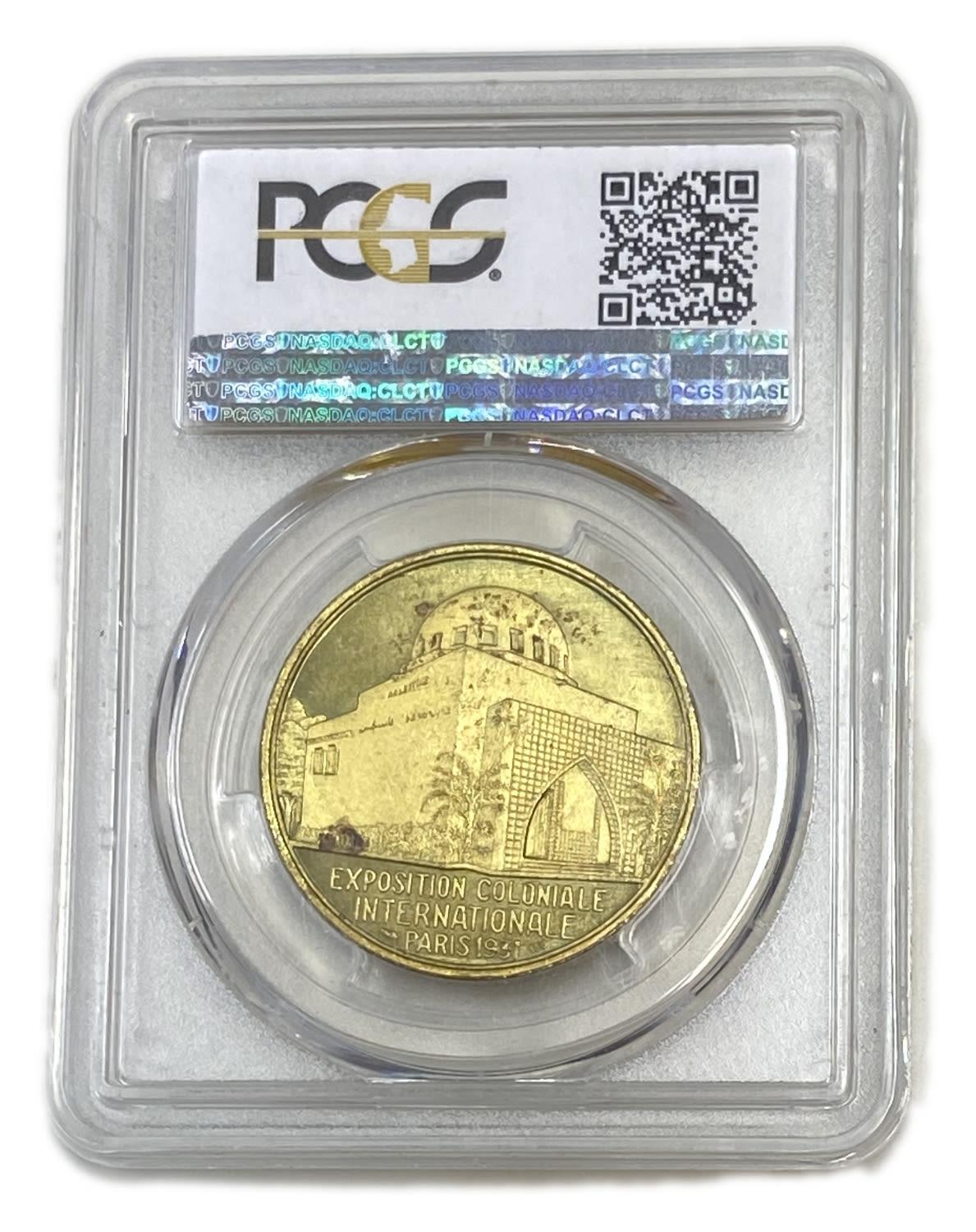 Judaica / Zionism - Medallion of the International Fair in Paris 1931 - PCGS MS 63 - 1 3