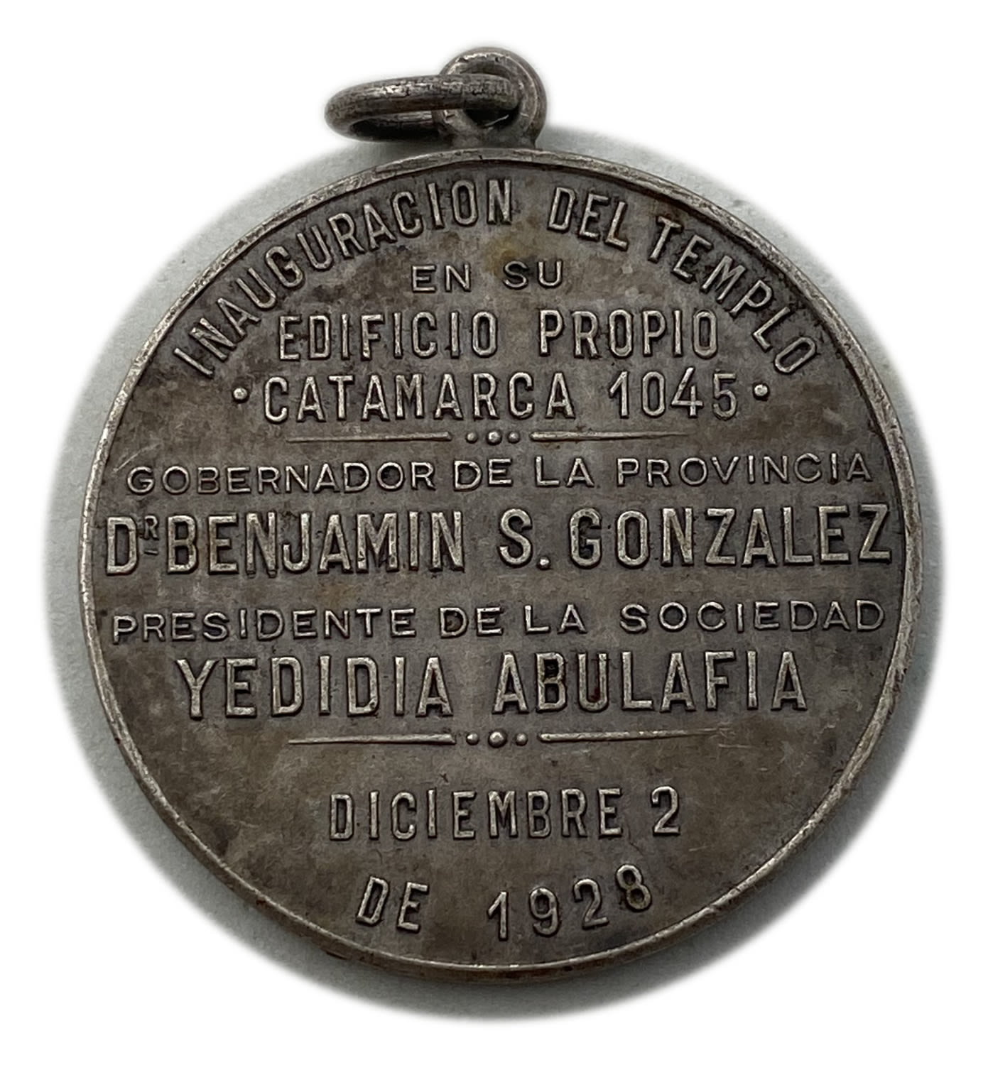 Judaica / Zionism - Argentina - Medal commemorating an event of the Israeli young Latin Society in Argentina 1928 - 1 1