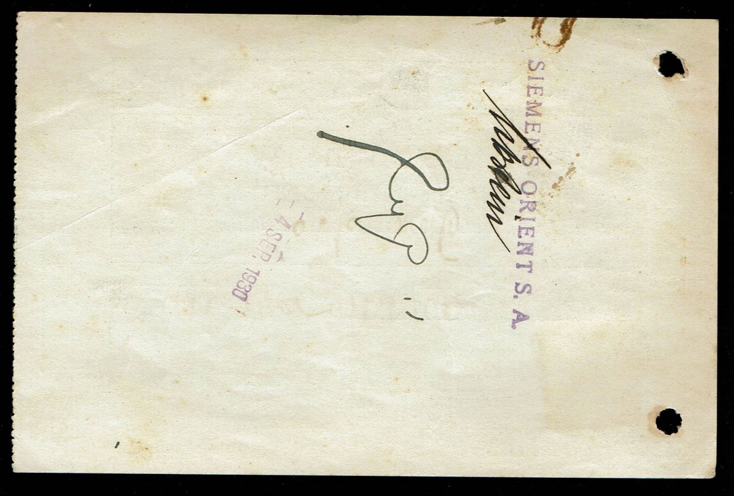 Palestine - A group of 5 uncommon checks, some of them very rare + a receipt from the municipality of Tel Aviv at ... - 1 2