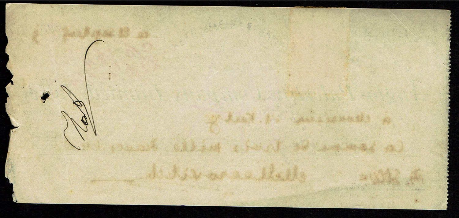 Palestine - Anglo Palestine bank check, an early check from 1903 for 3000 pounds - 1 1