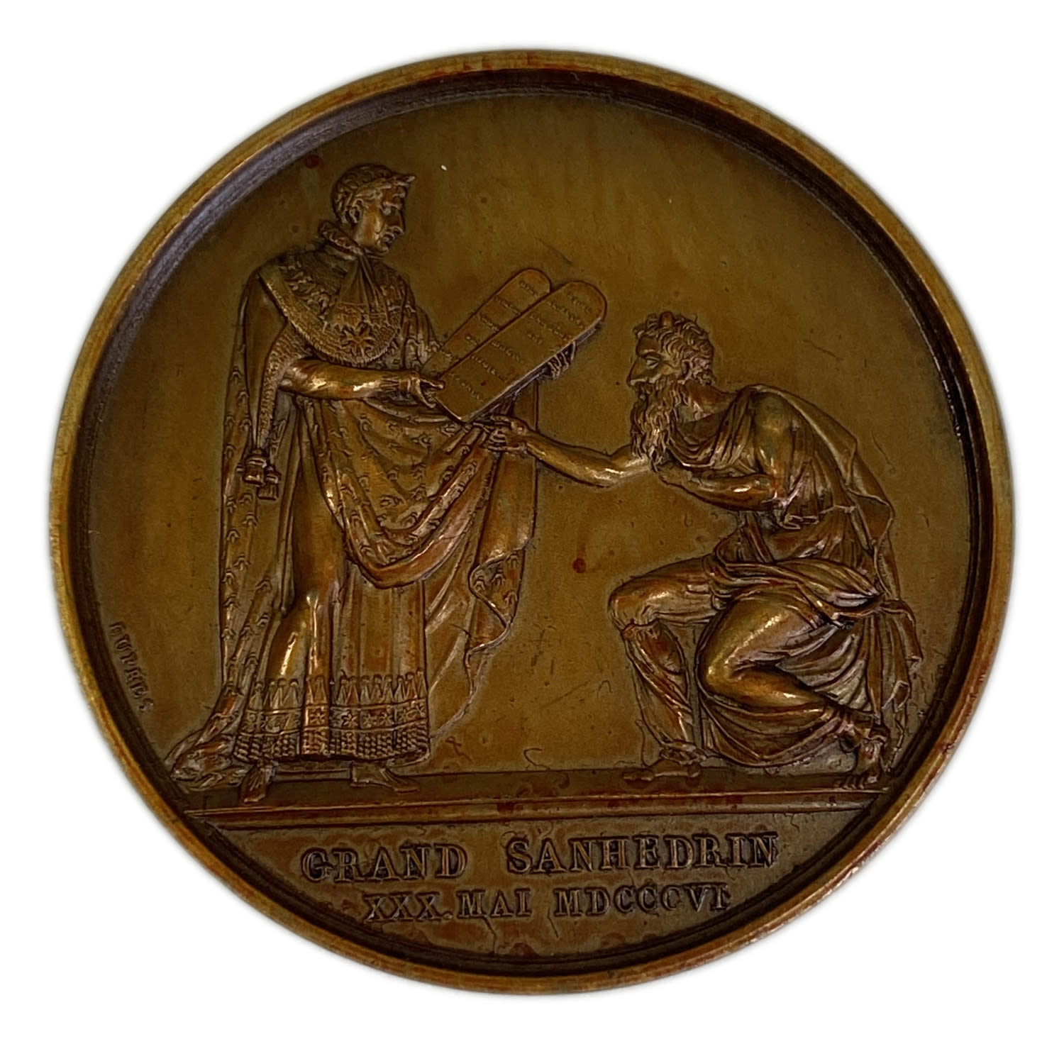 Judaica / Zionism - France, medal, Napoleon's Sanhedrin 1806 - Rare