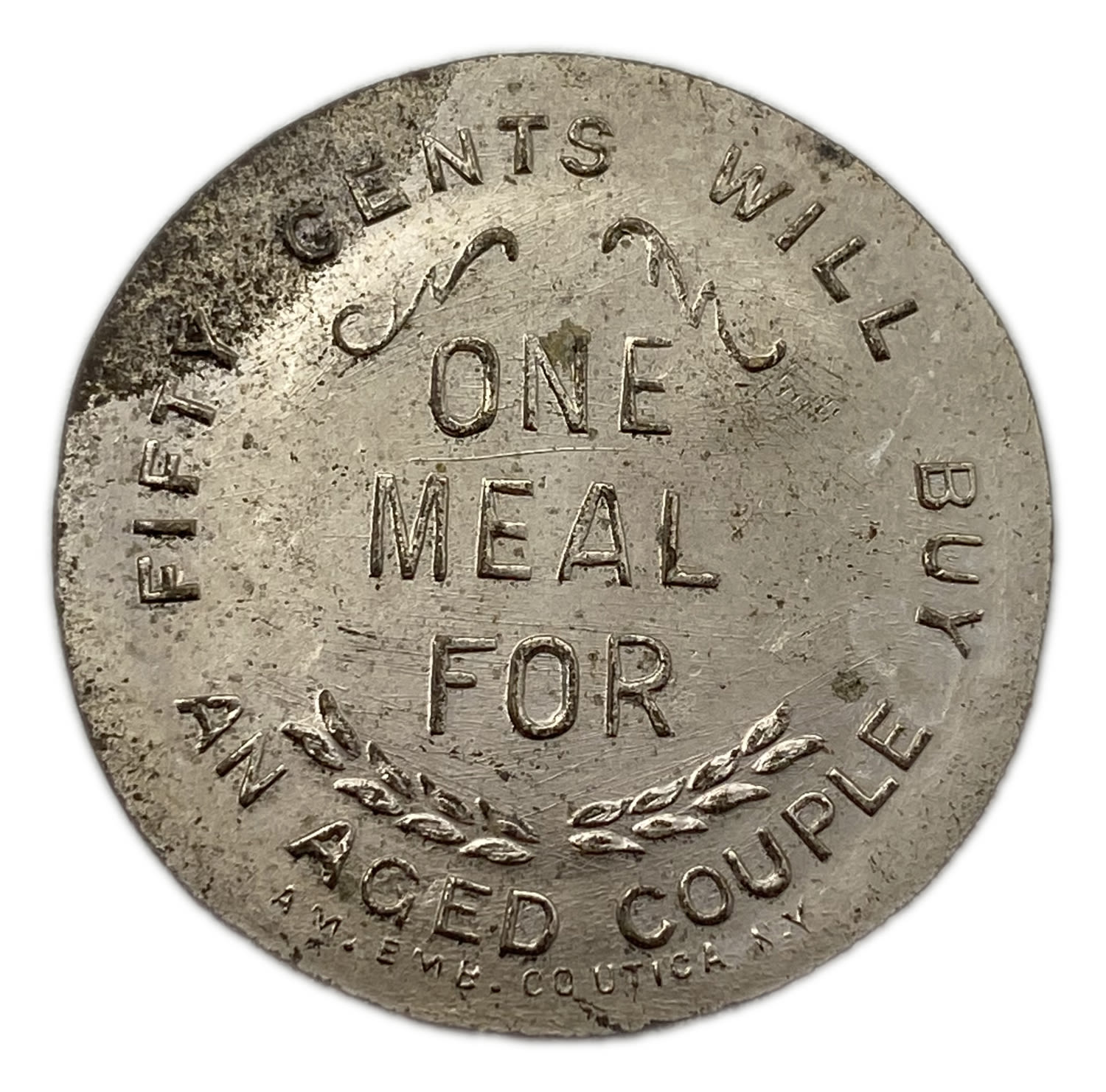 Judaica / Zionism - USA - 50 cents 1940' - Charity token, Brooklyn Hebrew Hospital and Hospital for the Elderly - 1 1