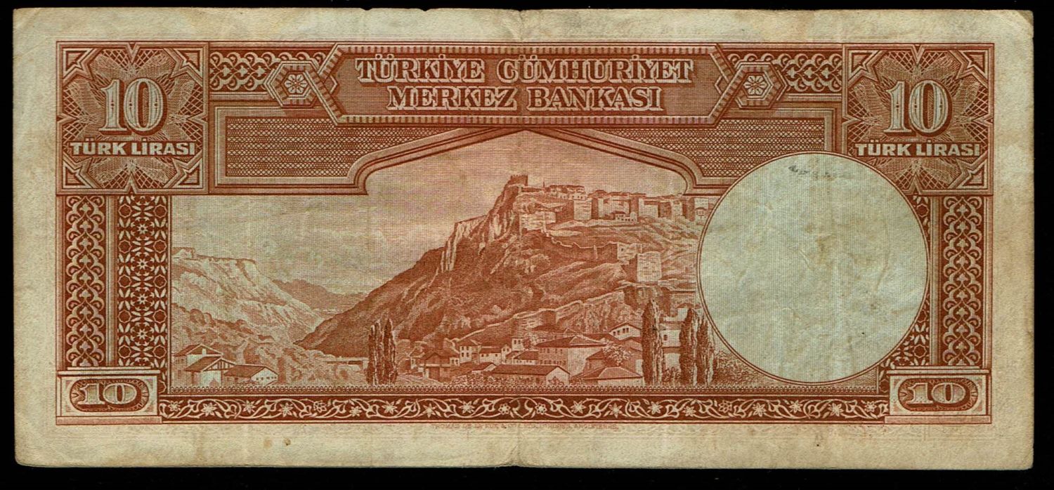 Turkey / Ottoman Empire - 10 Lira 1939-1952 - VF - 1 1