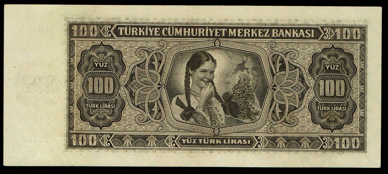 Turkey / Ottoman Empire - 100 Lira 1942-1946 - AU - 1 1