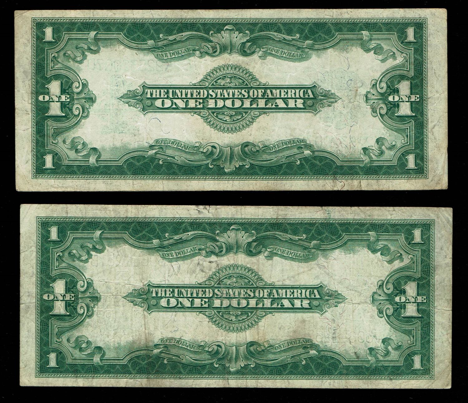USA - Lot of 4 banknotes of 1 Dollar 1923 - F-VF - 1 4