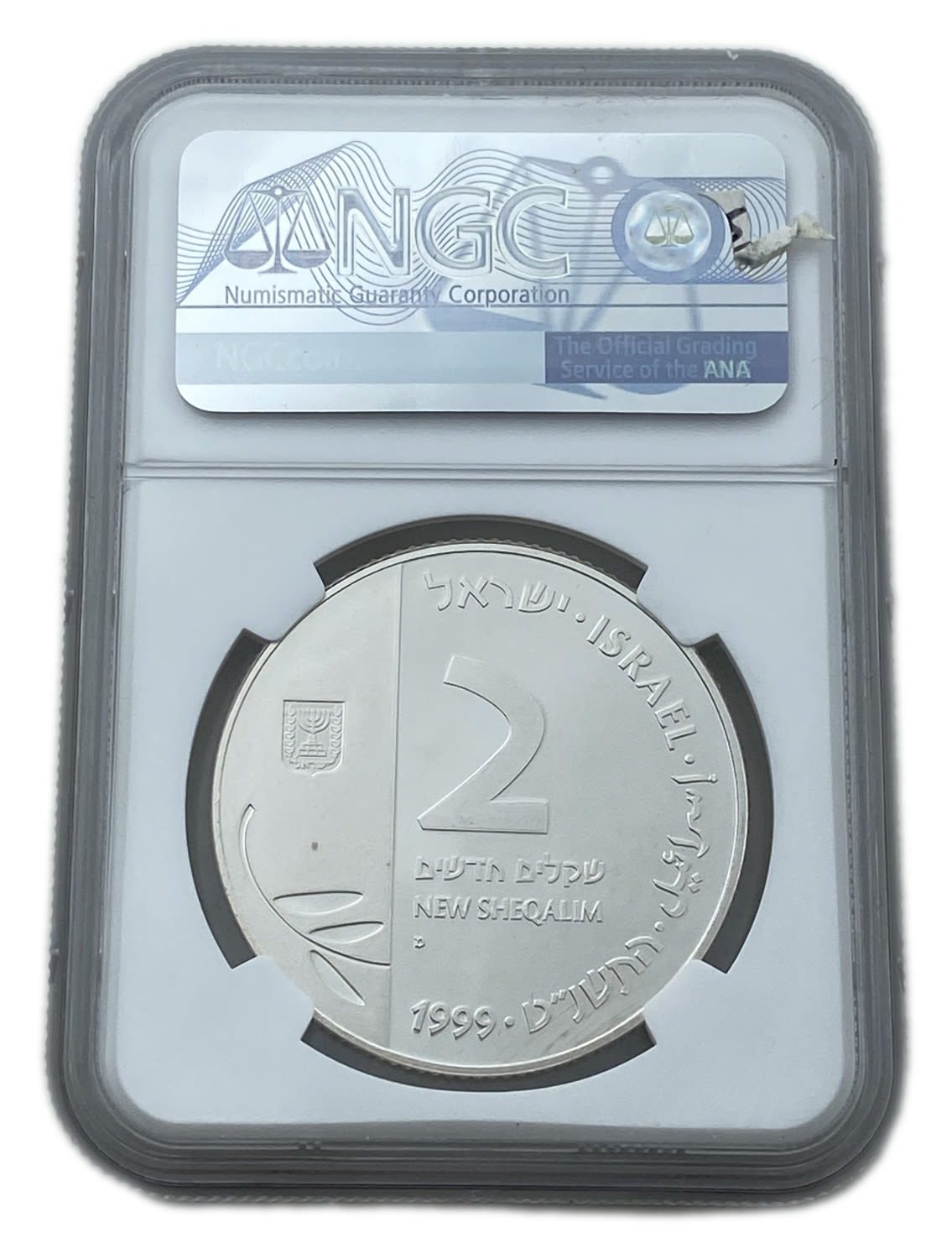 Israel – 2 shekels 1999 - NGC PF 68 ULTRA CAMEO – Silver 925, 28.8g - 1 1