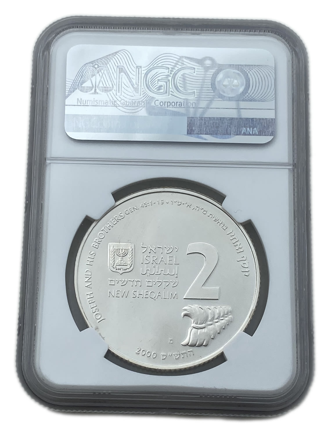 Israel - 2 Shekels 2000 - NGC PF 68 ULTRA CAMEO - Silver 925, 28.8g - 1 1