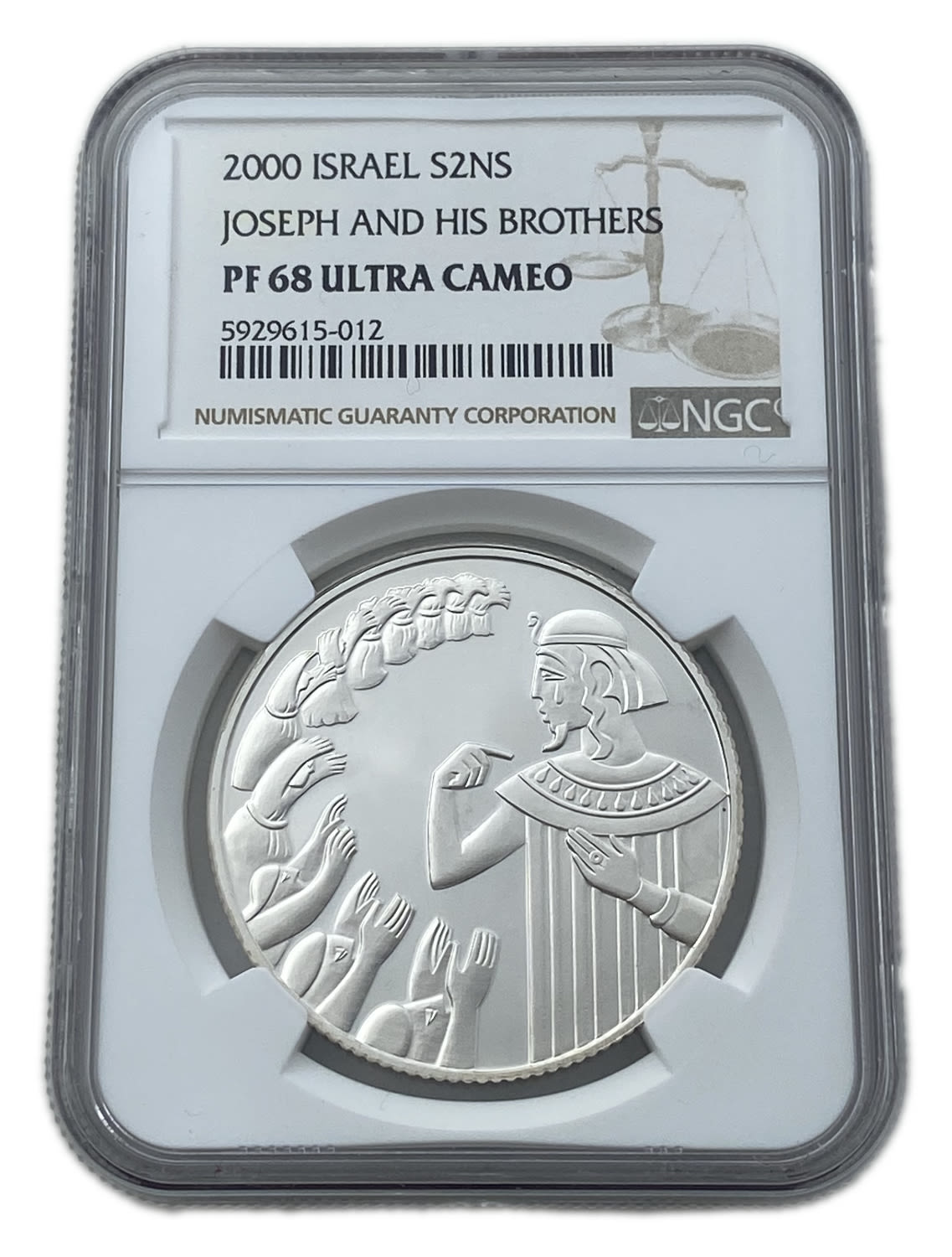 Israel - 2 Shekels 2000 - NGC PF 68 ULTRA CAMEO - Silver 925, 28.8g - 1 0