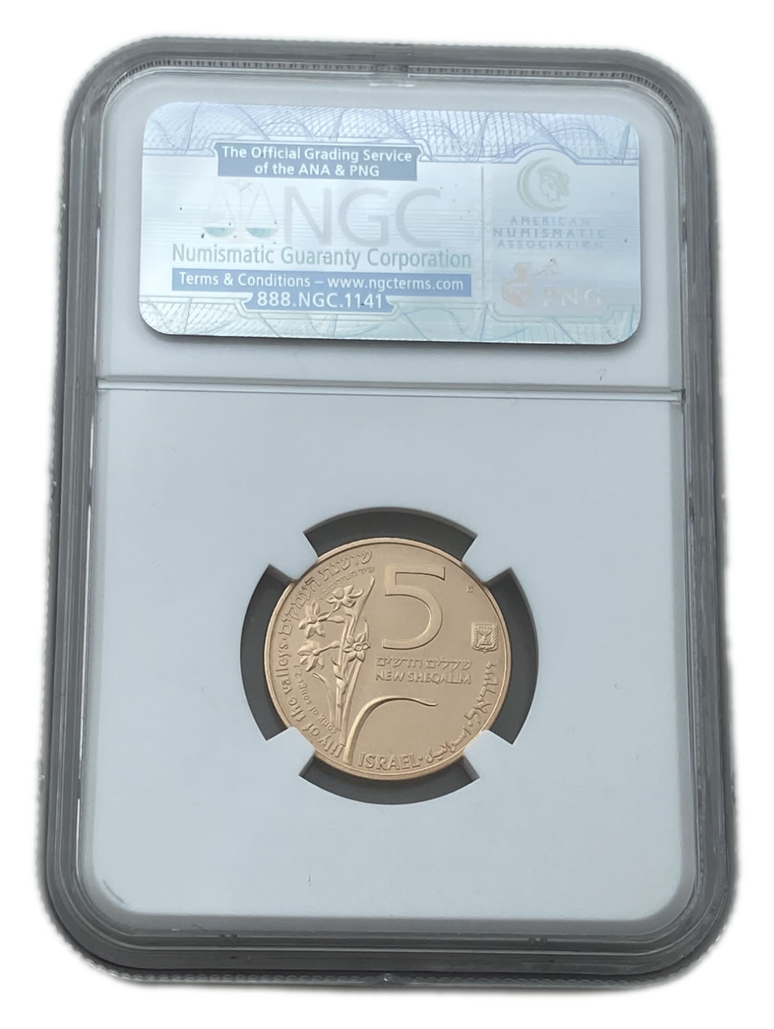 Israel - 5 shekels 1992 - Gold 900, 3.46 g, 18mm - NGC PF 70 ULTRA CAMEO - 1 1