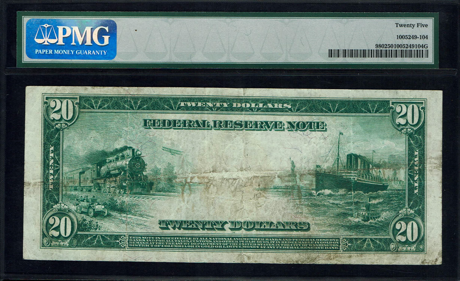 USA - 20 Dollars 1914 - Silver Certificate - PMG 25
The dollar (or US dollar, also known as the US ... - 1 1