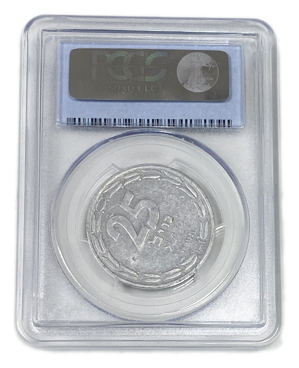 Israel - 25 Mils 1948 - Minting Error, Rotated 60 Degrees to the right - PCGS MS 61 - 1 3