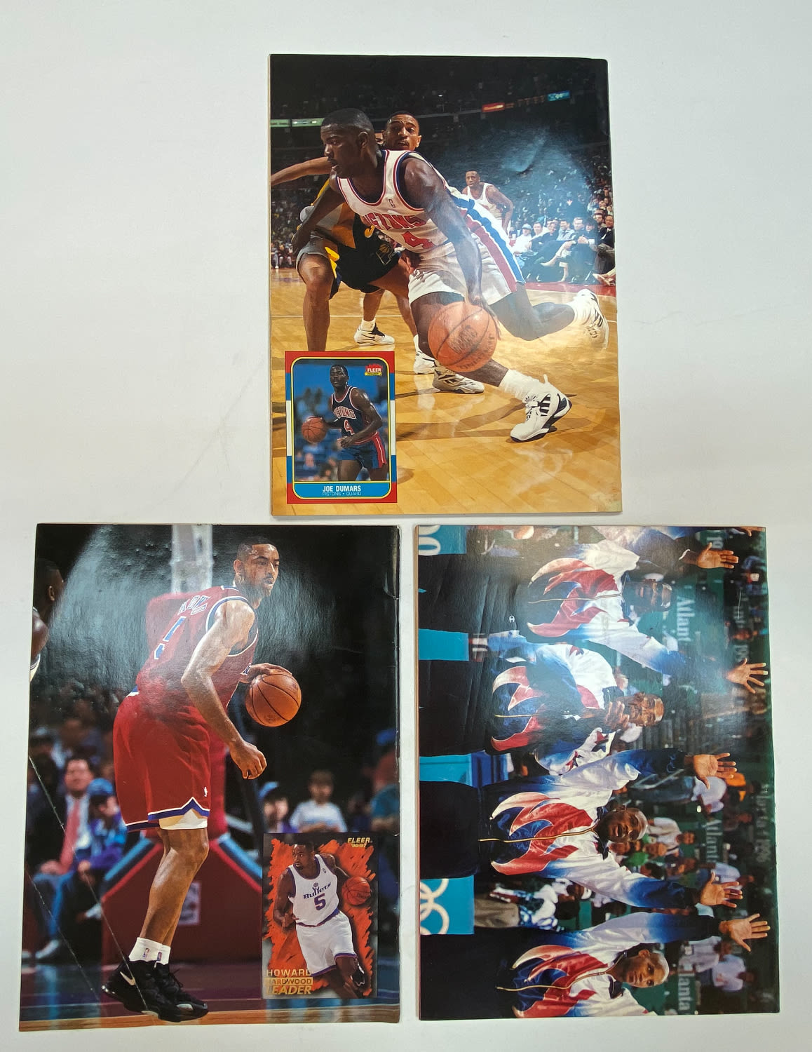 מגזין - מקבץ 3 מגזינים של חברת Beckeet Basketball Monthly בנושא כדורסל, ליגת ה- NBA - תאריכים 09/96, 10/96, 12/96 - 1 1