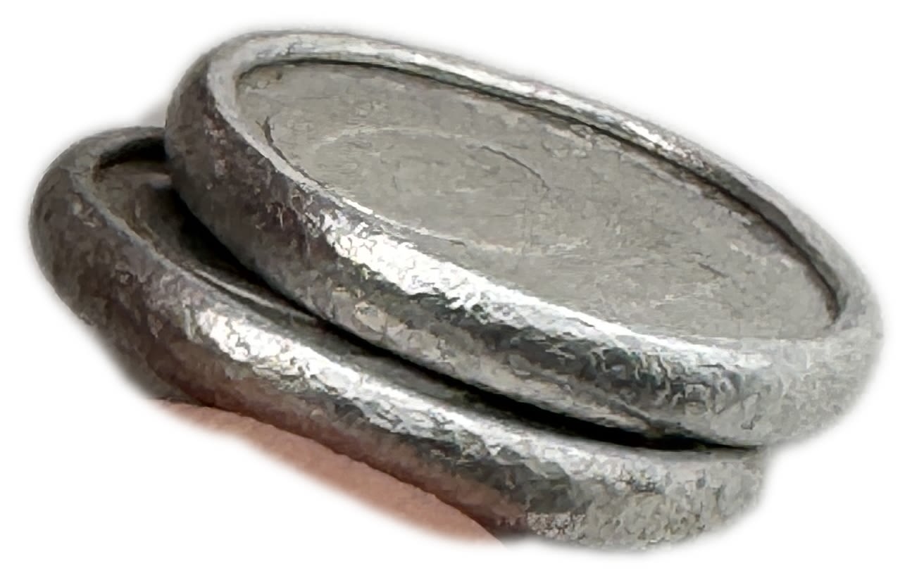 Israel – Pair of 2 coins of 10 Agorah 1977 - MInting error, Thick margins - 1 2