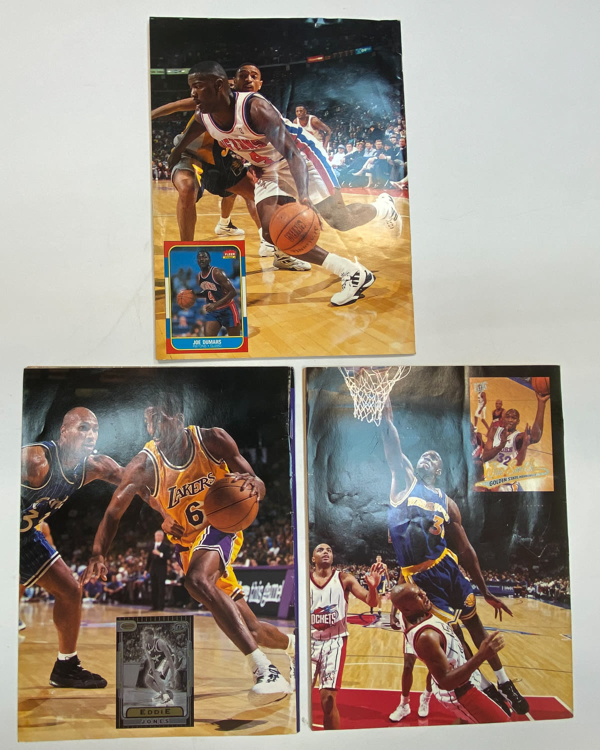 מגזין - מקבץ 3 מגזינים של חברת Beckeet Basketball Monthly בנושא כדורסל, ליגת ה- NBA - תאריכים 03/97, 03/97, 10/96 - 1 1