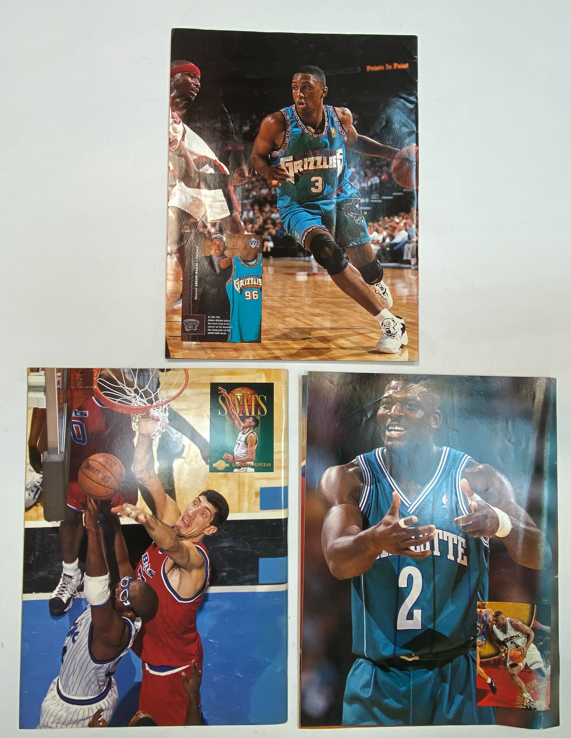 מגזין - מקבץ 3 מגזינים של חברת Beckeet Basketball Monthly בנושא כדורסל, ליגת ה- NBA - תאריכים 01/97, 04/96, 02/97 - ... - 1 1