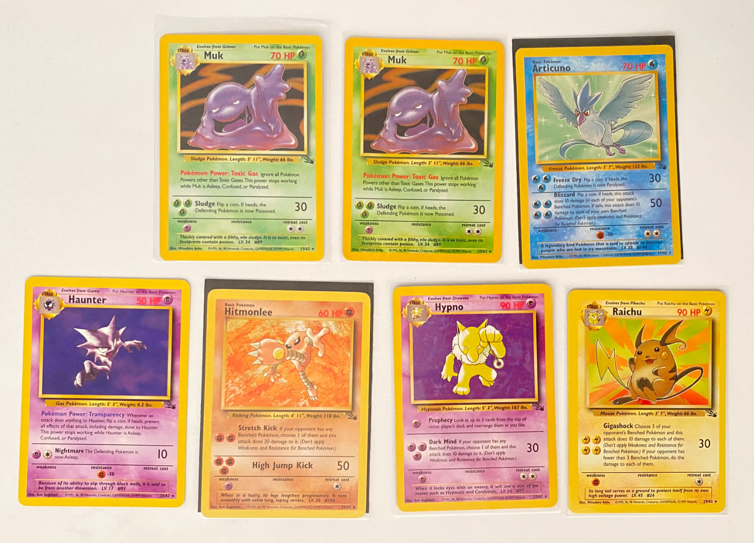 קלפי איסוף - פוקימון -  Fossil (TCG) - 7 Cards - Holo Rare & Rare - NM/LP
פוקימון (באנגלית: ... - 1 0
