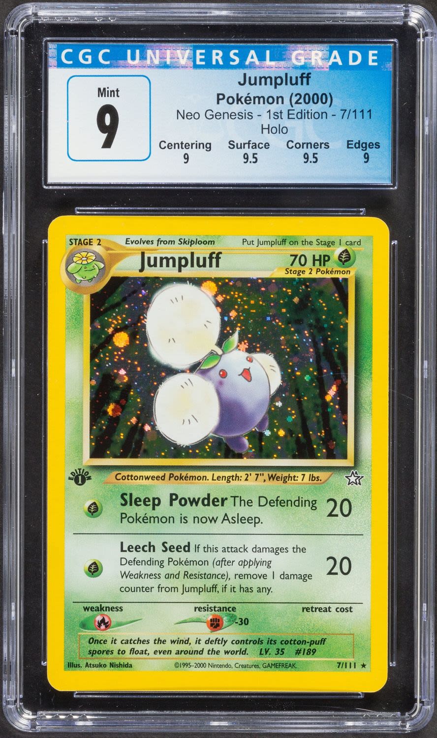 קלפי איסוף - פוקימון - Pokemon, Jumpluff, 2000, Neo Genesis, Holo - מדורג CGC 9
... - 1 0