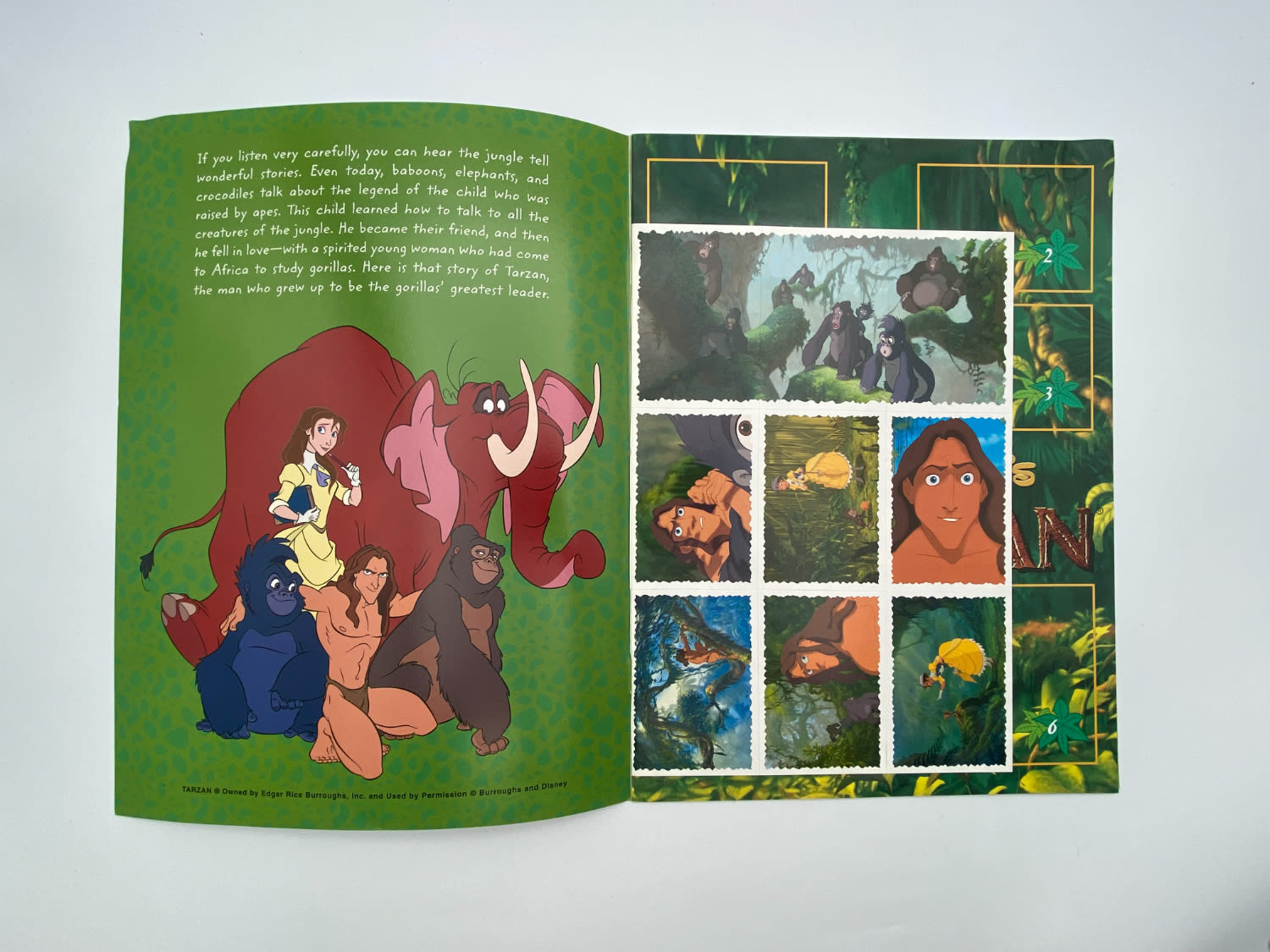 אלבומי מדבקות - מקבץ 4 אלבומי מדבקות טרזן, "Tarzan", אנגלית - ריק אך עם עוד 18 מדבקות מצורפות
טרזן ... - 1 2