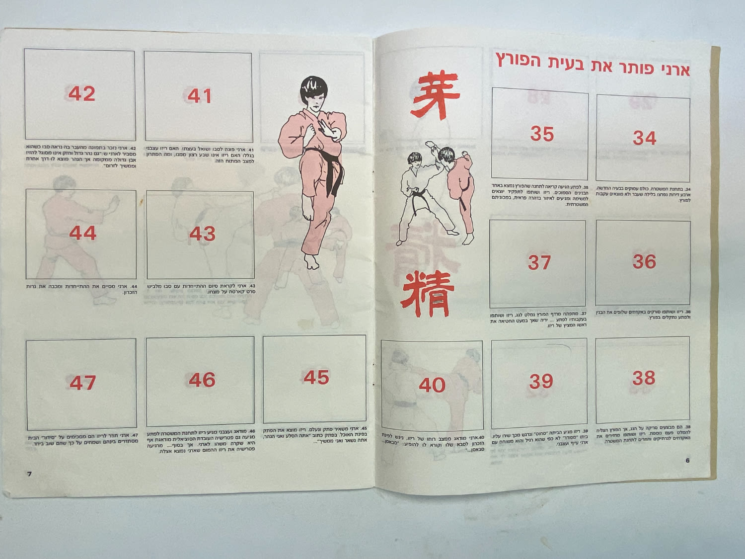 אלבומי מדבקות - אלבום מדבקות "ילד הקארטה" - רק 3 מדבקות מודבקות - עברית - לא נפוץ ומאוד קשה להשגה - 1 14