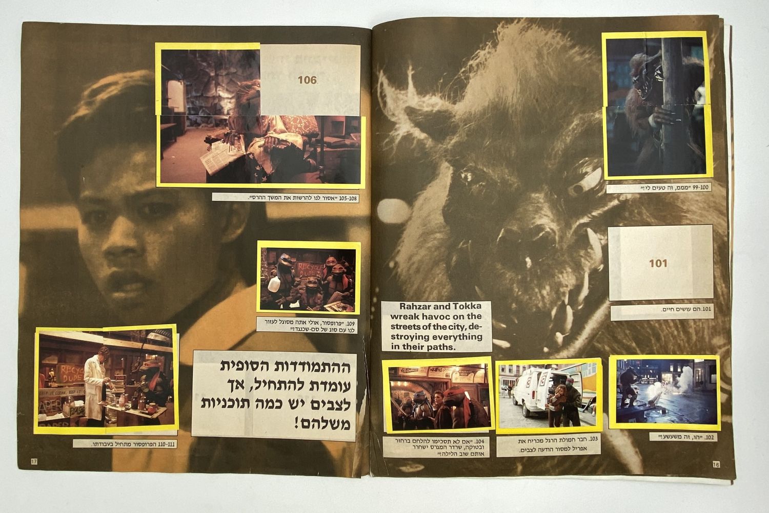 אלבומי מדבקות - אלבום מדבקות צבי הנינג'ה 2 בעברית - 5 חוסרים, ישנם 9 מדבקות מצורפות - אלבום קשה להשגה
... - 1 4