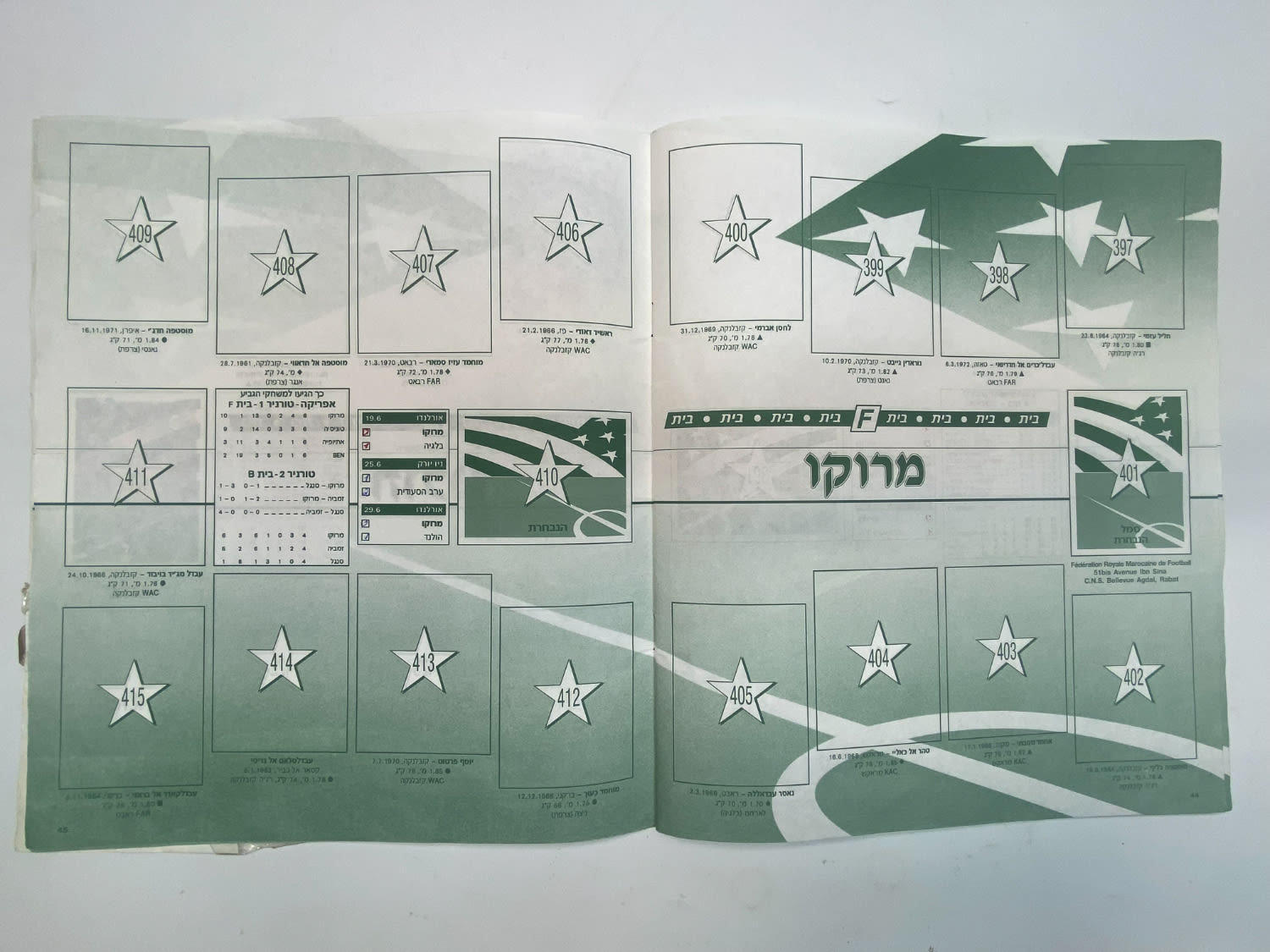 אלבומי מדבקות - אלבום מדבקות מונדיאל 1994 אשר חל בארה"ב, אליפות עולם בכדורגל 94', עברית, ריק ברובו - 1 16