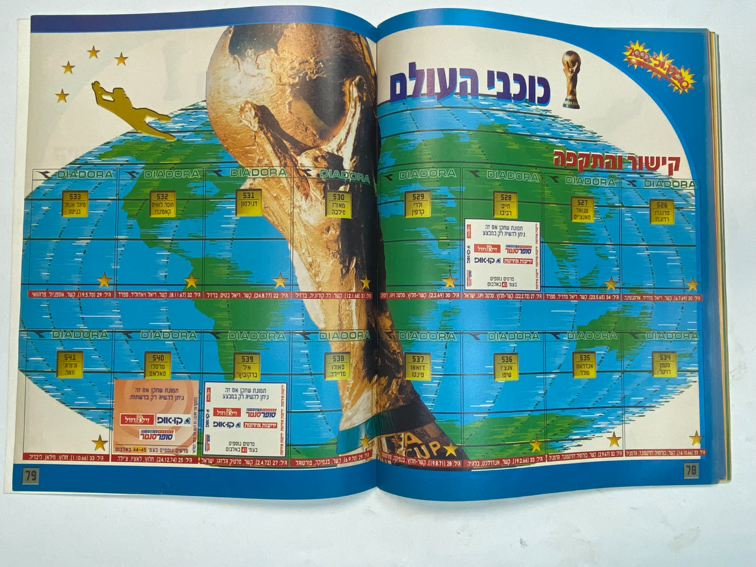 אלבומי מדבקות - אלבום סופרגול 2000, אלבום המילניום - כמעט ריק
סוּפרגוֹל הוא שמו של אלבום איסוף מדבקות ... - 1 34