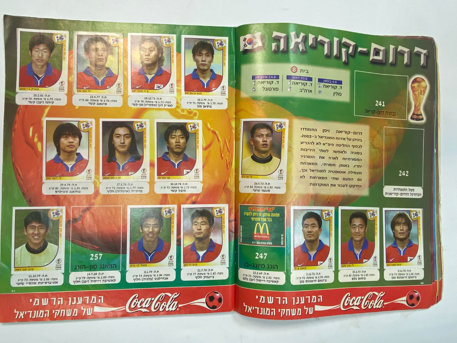 אלבומי מדבקות - אלבום סופרגול מונדיאל 2002 - קוריאה יפן
סוּפרגוֹל הוא שמו של אלבום איסוף מדבקות מאת ... - 1 13