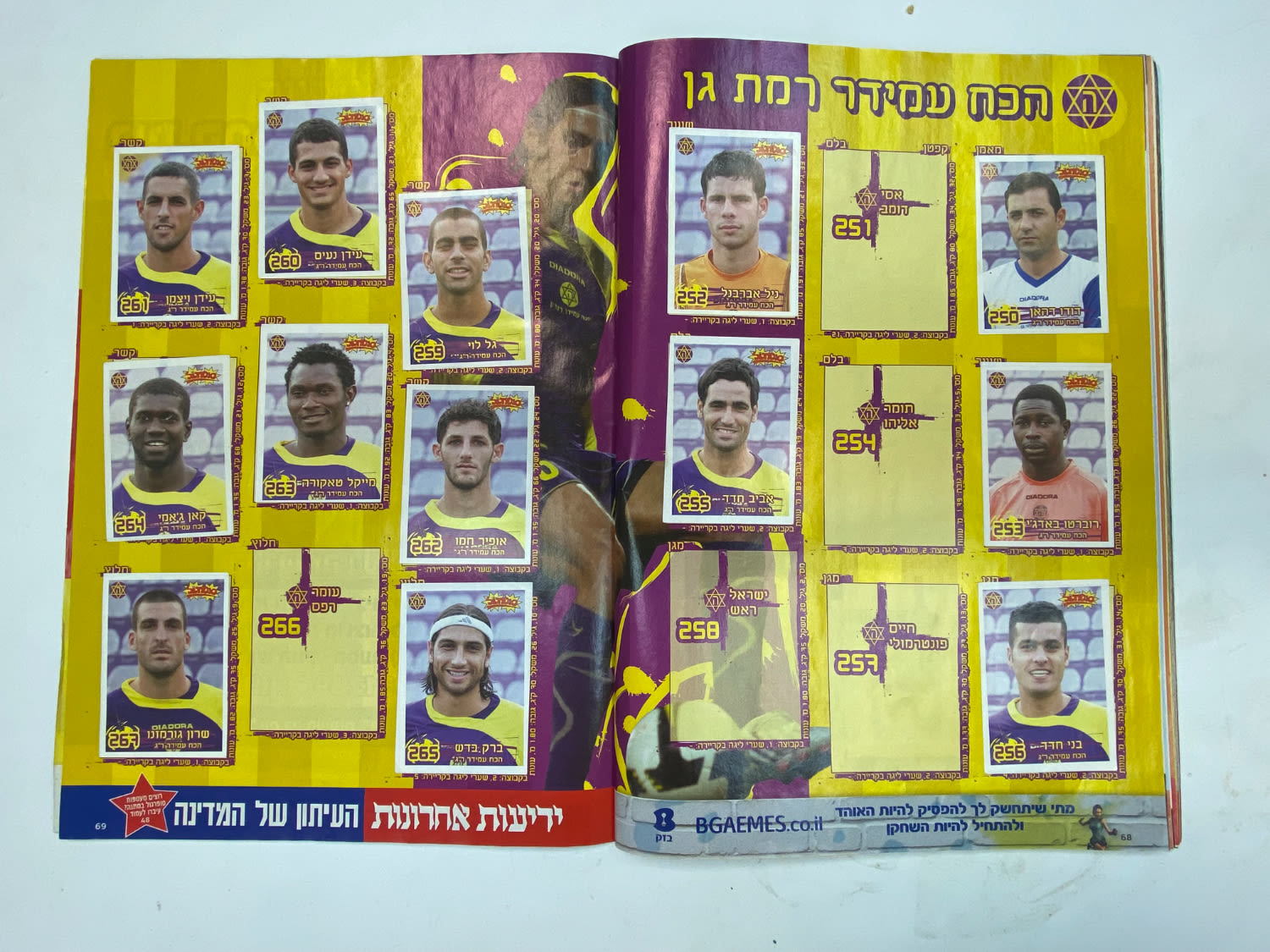 אלבומי מדבקות - אלבום סופרגול עונה 2009--2008
סוּפרגוֹל הוא שמו של אלבום איסוף מדבקות מאת חברת P.M.I ... - 1 26