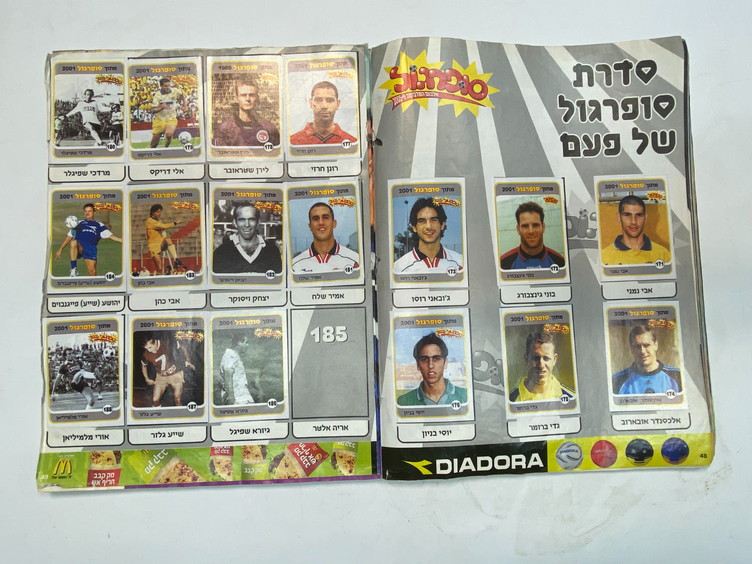 אלבומי מדבקות - אלבום סופרגול 2005-2006, מלא חלקית
סוּפרגוֹל הוא שמו של אלבום איסוף מדבקות מאת חברת ... - 1 17