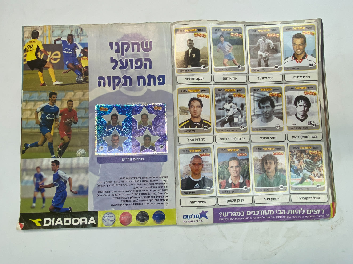 אלבומי מדבקות - אלבום סופרגול 2005-2006, מלא חלקית
סוּפרגוֹל הוא שמו של אלבום איסוף מדבקות מאת חברת ... - 1 18
