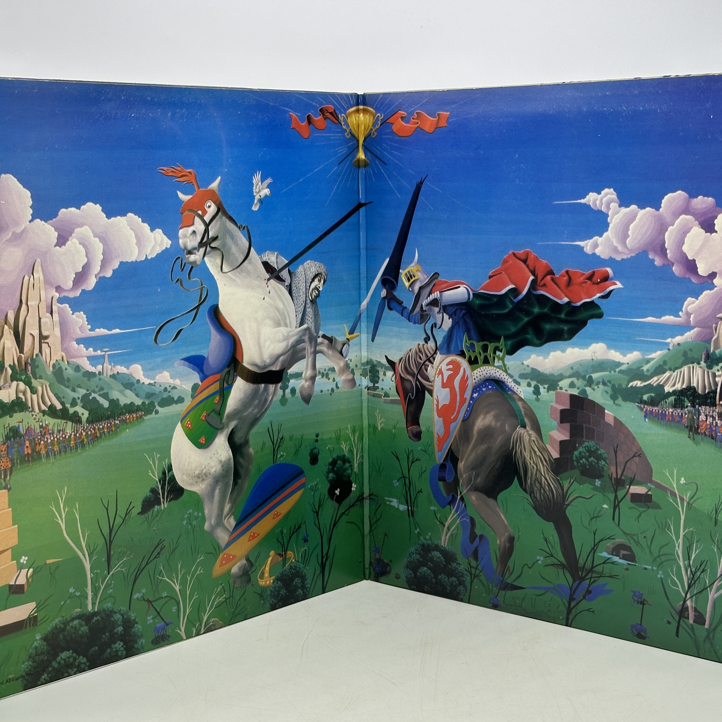 A 12 inch vinyl album by Rick Wakeman - The Myths & Legends of King Arthur album, cover is in good condition, vinyl ... - 1 1