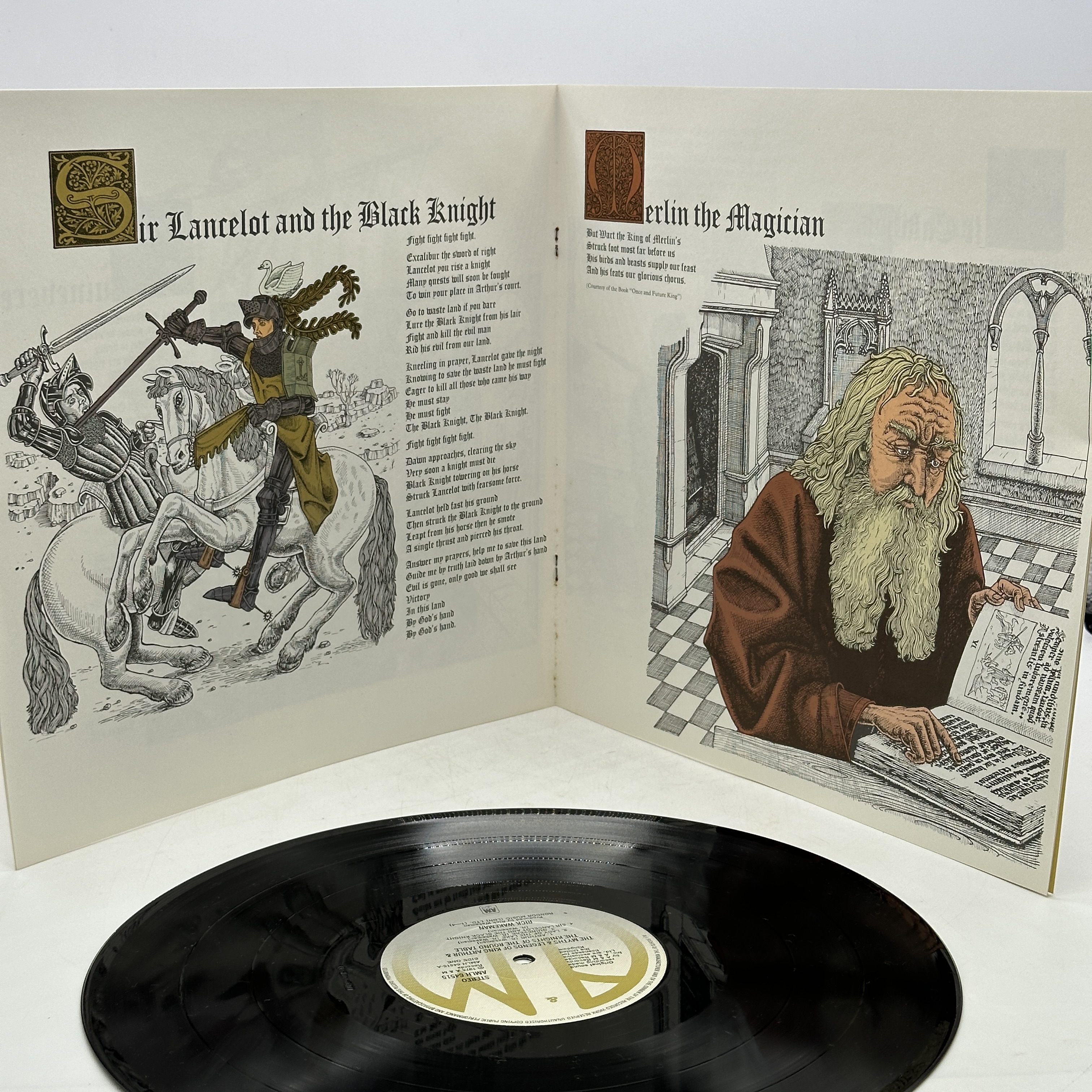 A 12 inch vinyl album by Rick Wakeman - The Myths & Legends of King Arthur album, cover is in good condition, vinyl ... - 1 3