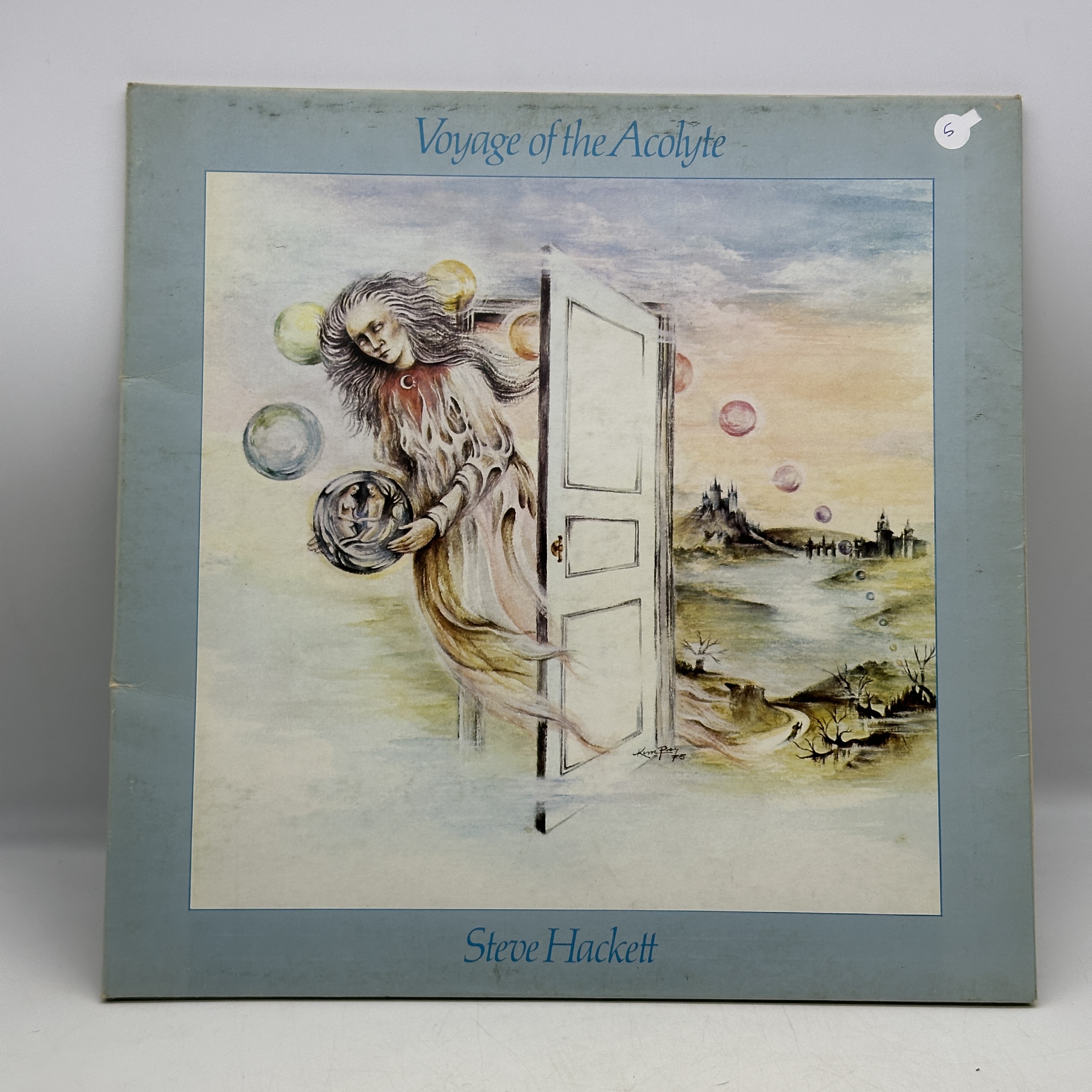 A 12 inch vinyl album by Steve Hackett - Voyage of the Acolyte, cover is in good order, vinyl has no scratches - 1 0
