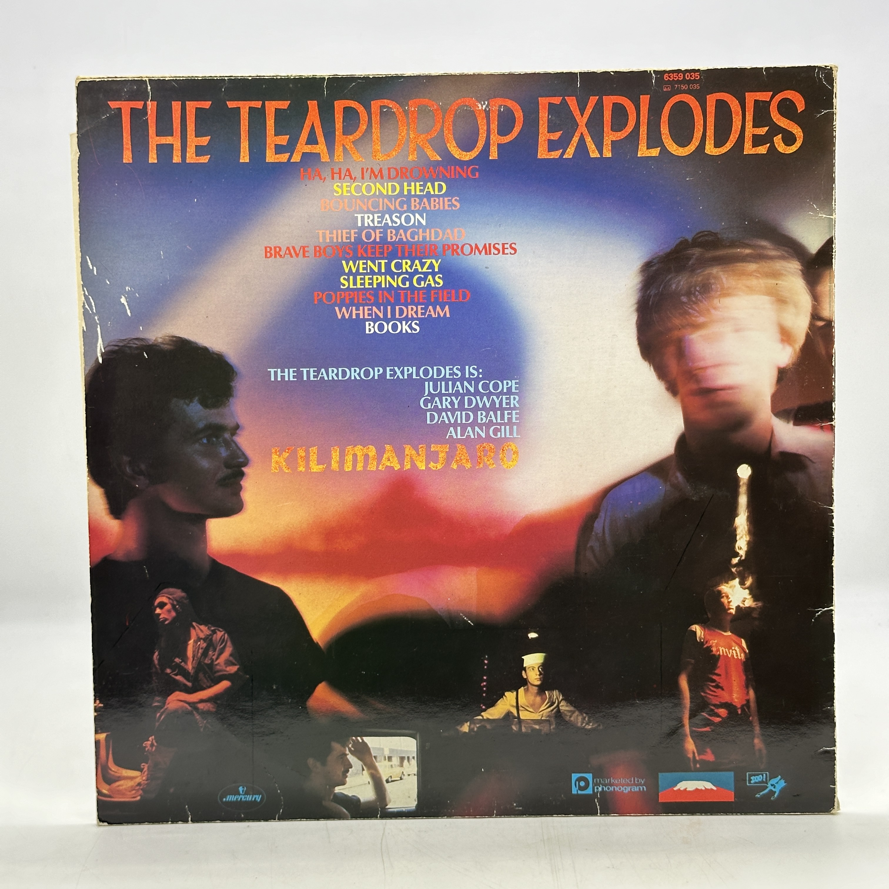 A 12 inch vinyl album by The Teardrop Explodes- Kilimanjaro 1980, cover has some age wear at the edges, vinyl is in ... - 1 1