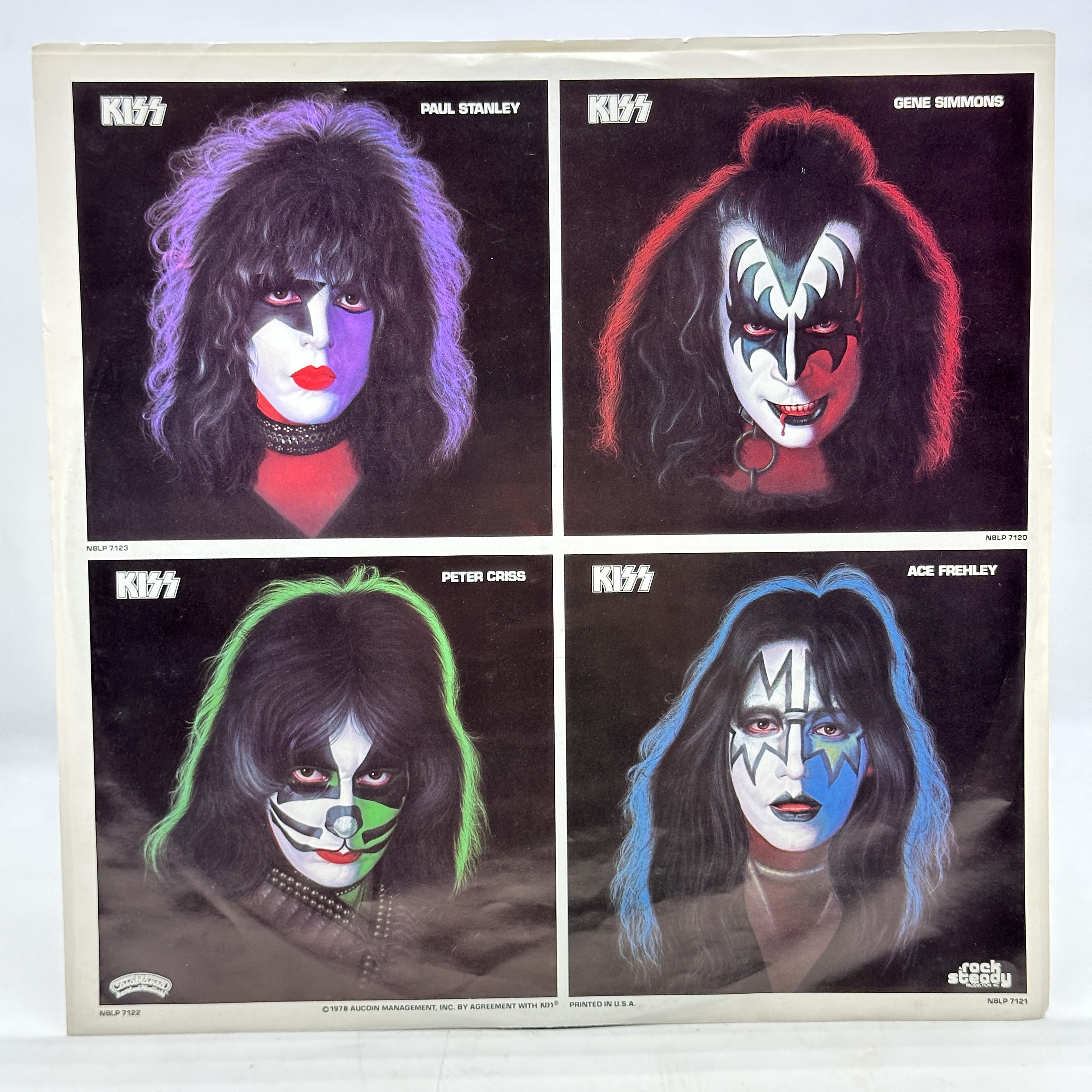 A 12 inch vinyl album by Gene Simons KISS, US pressing, cover is in fair condition, no scratches - 1 2