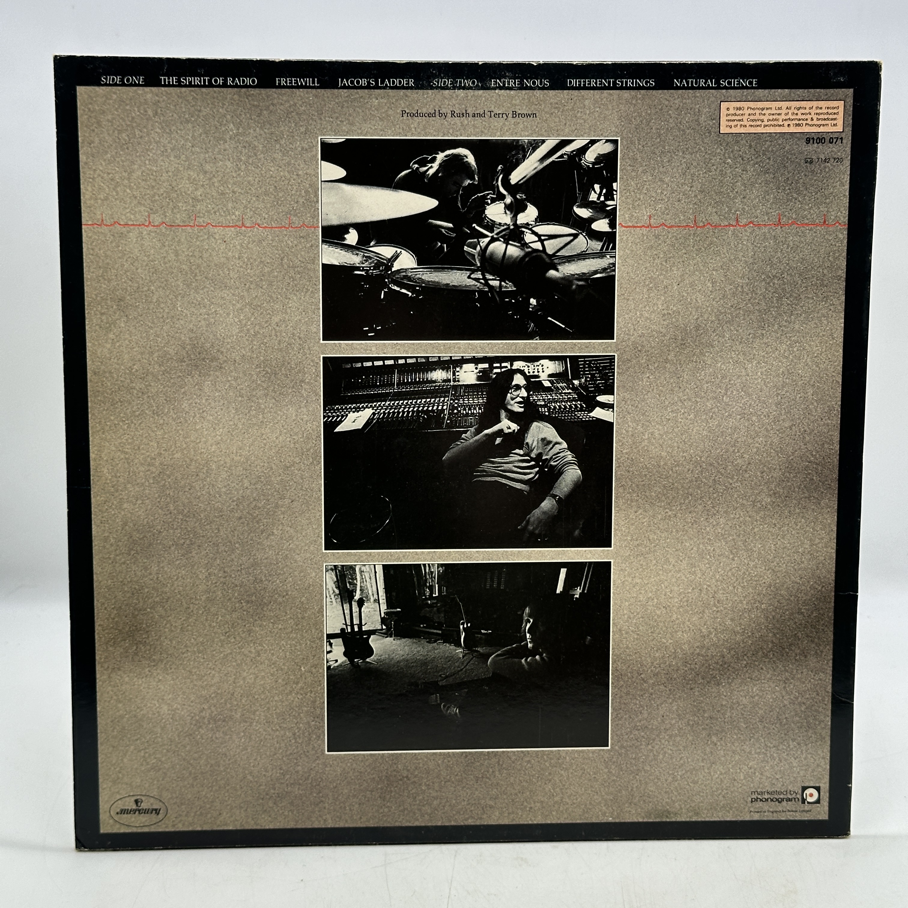 A 12 inch vinyl album by Rush - Permanent Waves, cover is in good condition, vinyl is in good order no scratches - 1 0