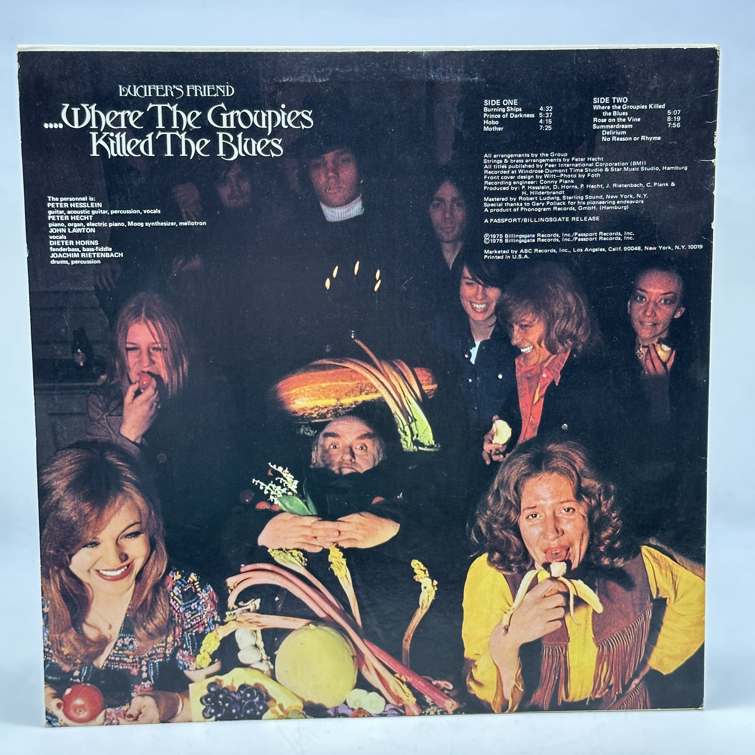 A 12 inch vinyl album by Lucifer's Friend - Where the Groupies Killed the Blues, in good condition, no scratches ... - 1 1