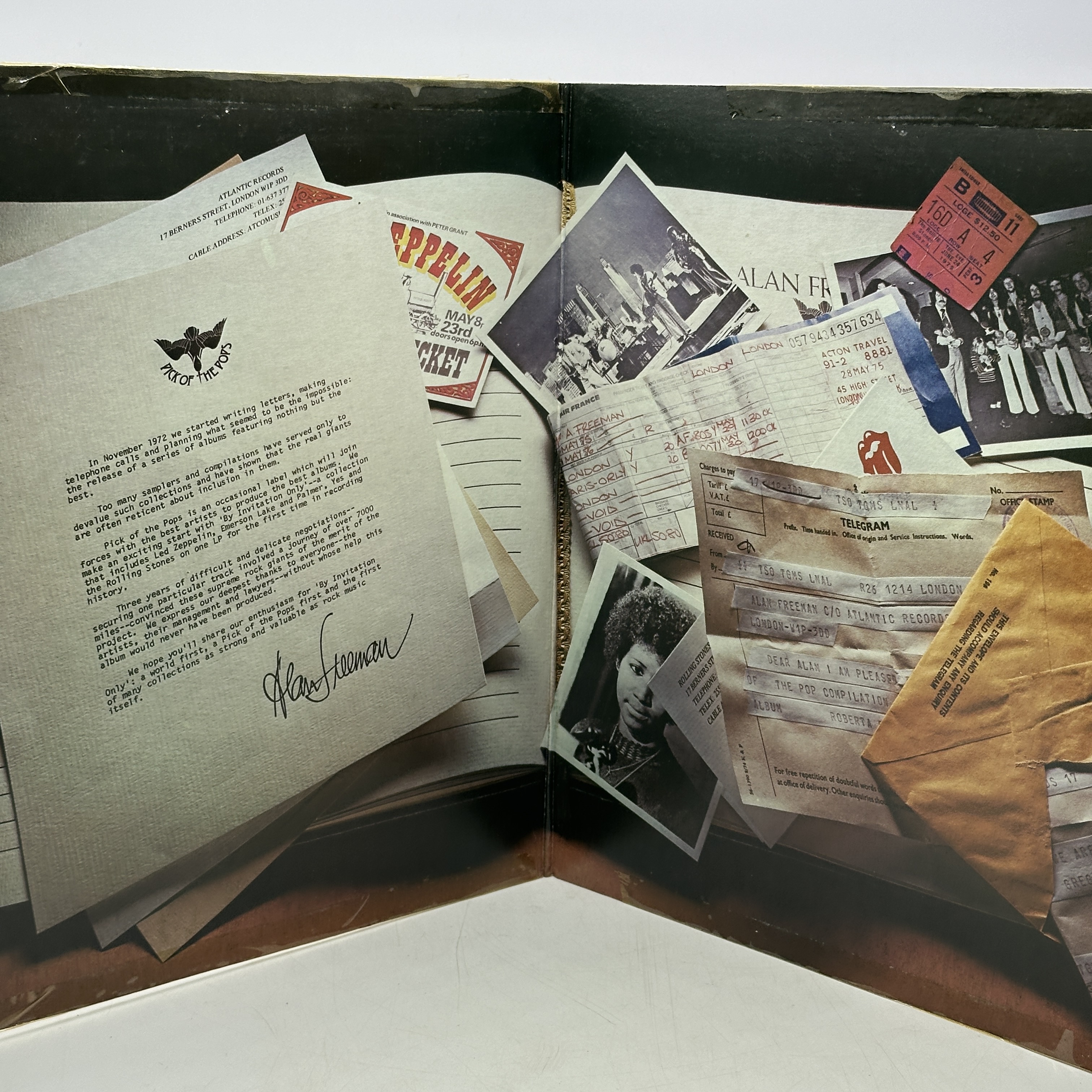 A double 12 inch vinyl by Alan Freeman & Guests - By Invitation Only, cover has been taped at the bottom but in ... - 1 2