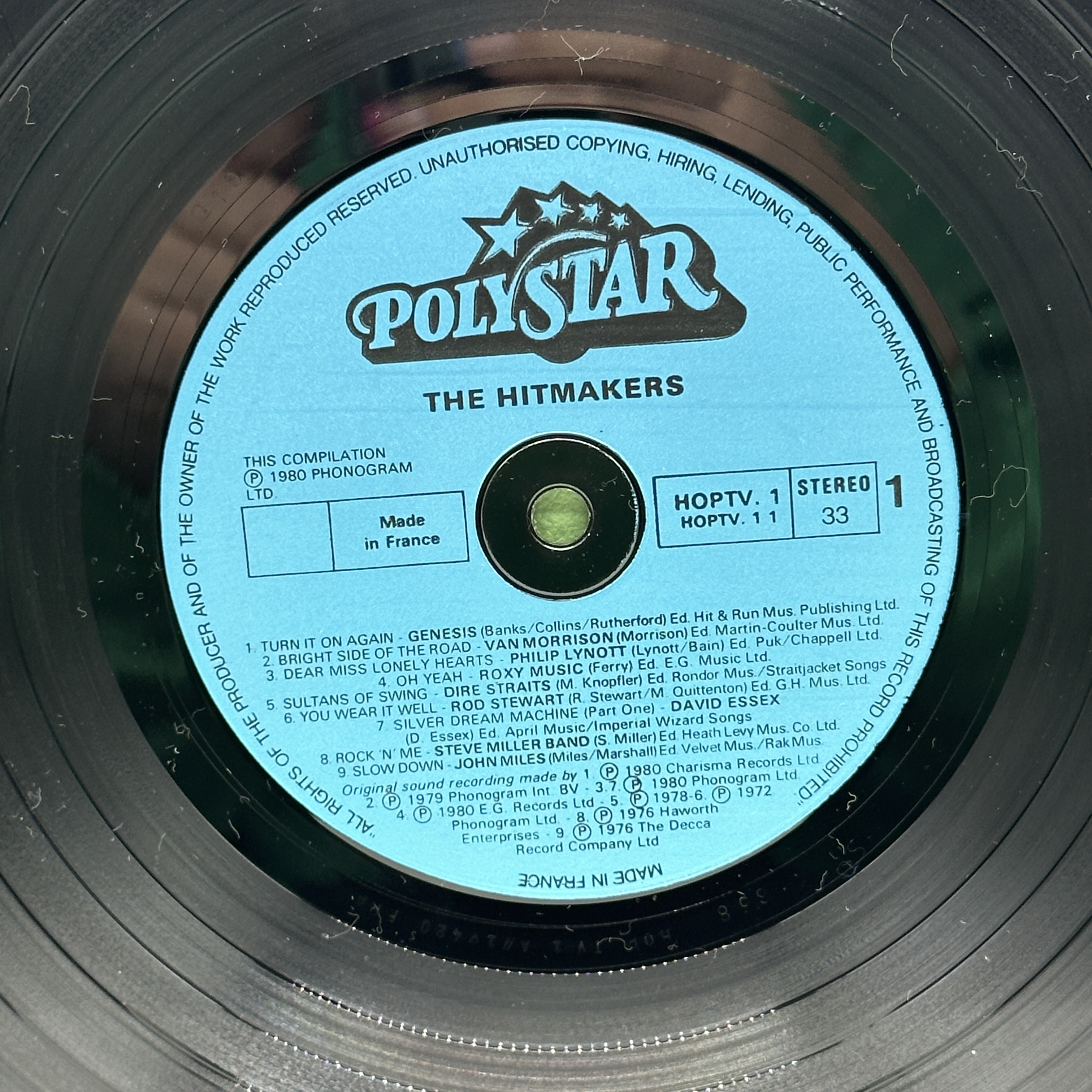 A 12 inch vinyl album by The Hitmakers, an album with Roxy Music, Bryan Ferry, Genesis & many more, cover is in ... - 1 2