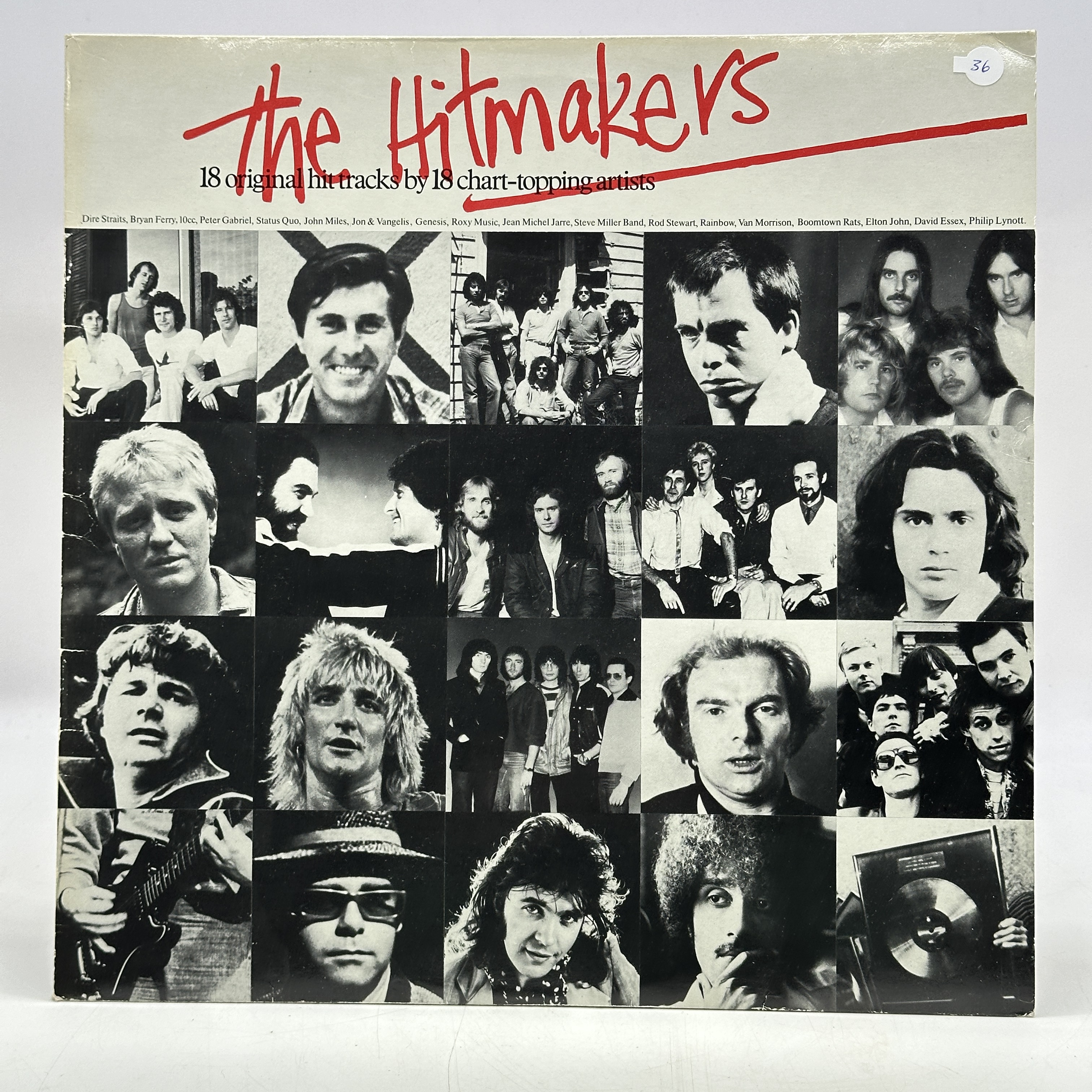 A 12 inch vinyl album by The Hitmakers, an album with Roxy Music, Bryan Ferry, Genesis & many more, cover is in ... - 1 0