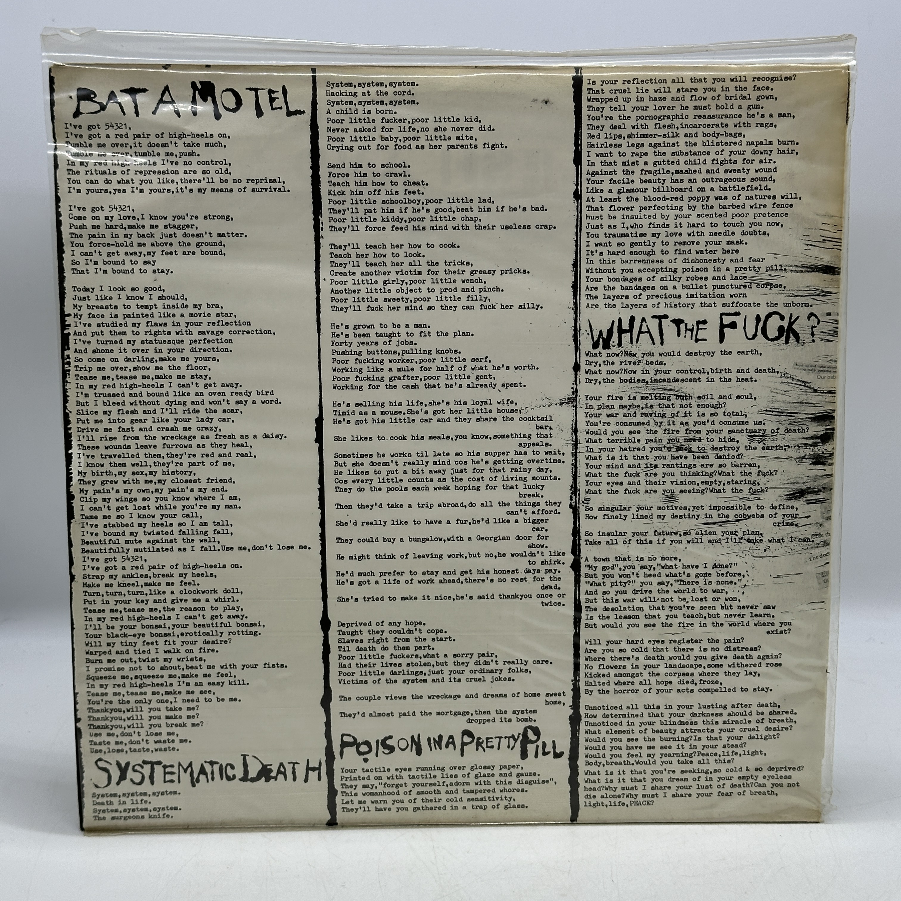 A 12 inch vinyl album by Crass - Penis Envy, cover / pull out is in good condition but it has been pinned up at ... - 1 1