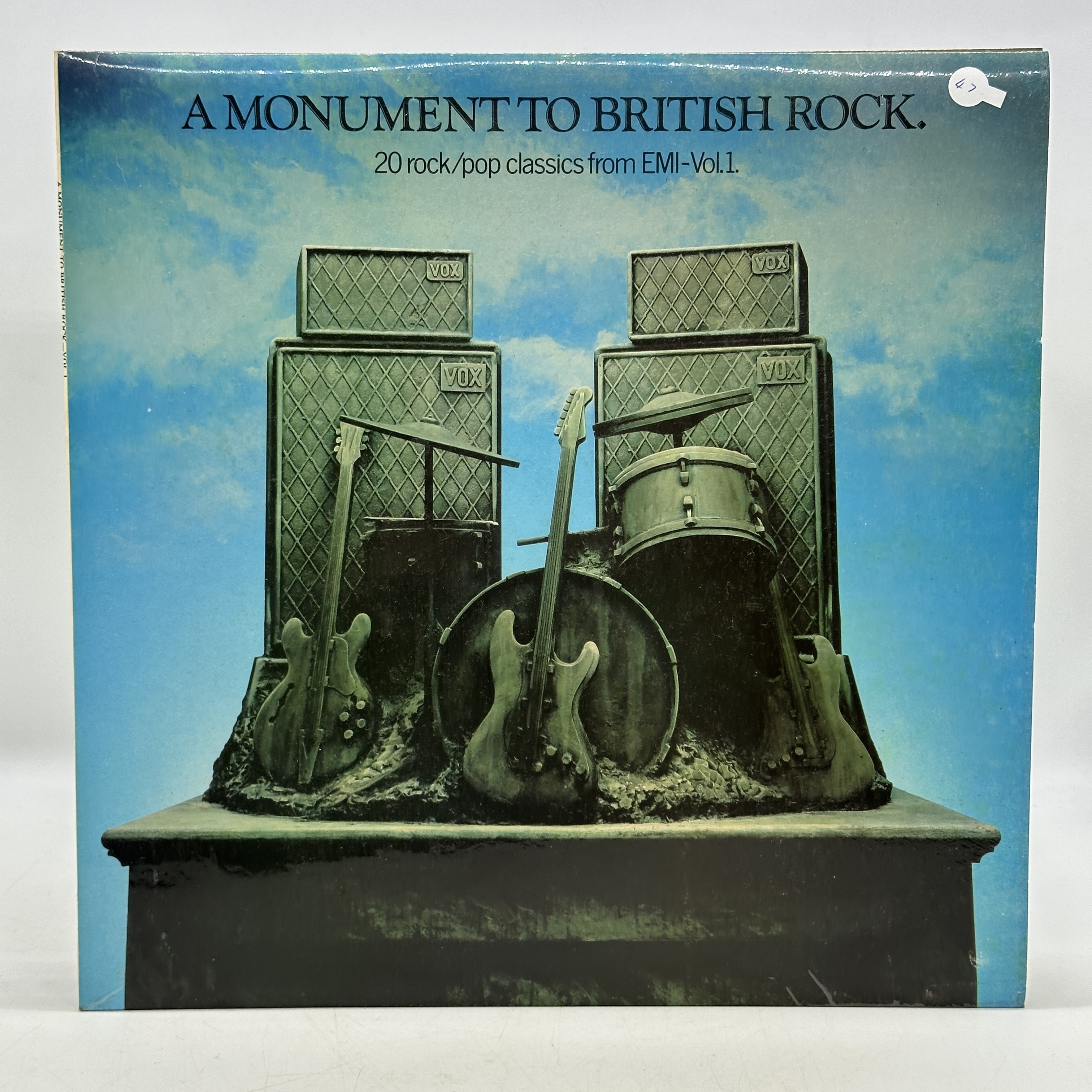 A 12 inch vinyl album A Monument to British Rock, a compilation album The Beatles, Lordan and others, cover is in ... - 1 0