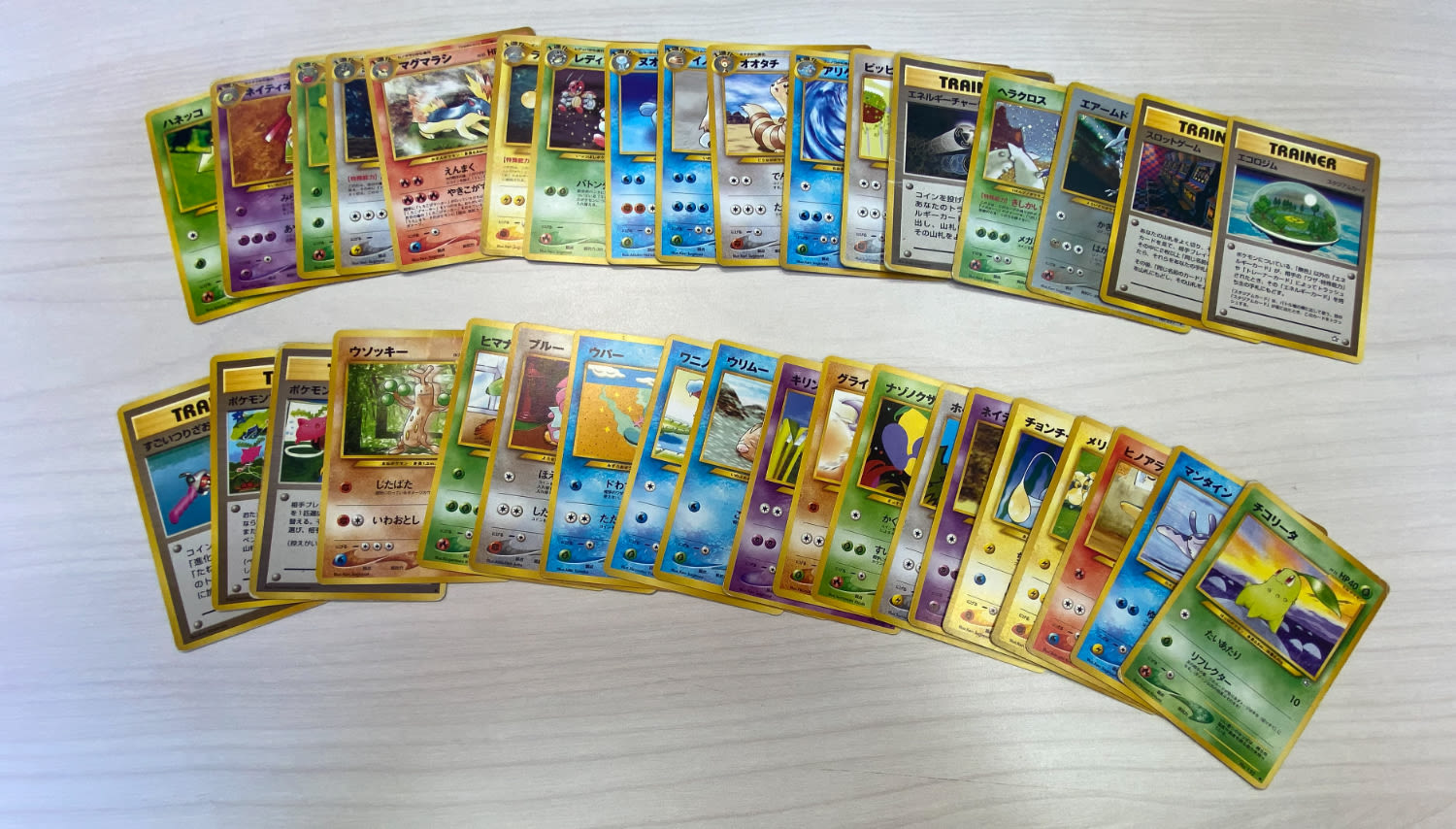 קלפי איסוף - פוקימון - כ-35 קלפים ביפנית - Neo Genesis - Holos(!), Rares(!), Common + Uncommon - ... - 1 0