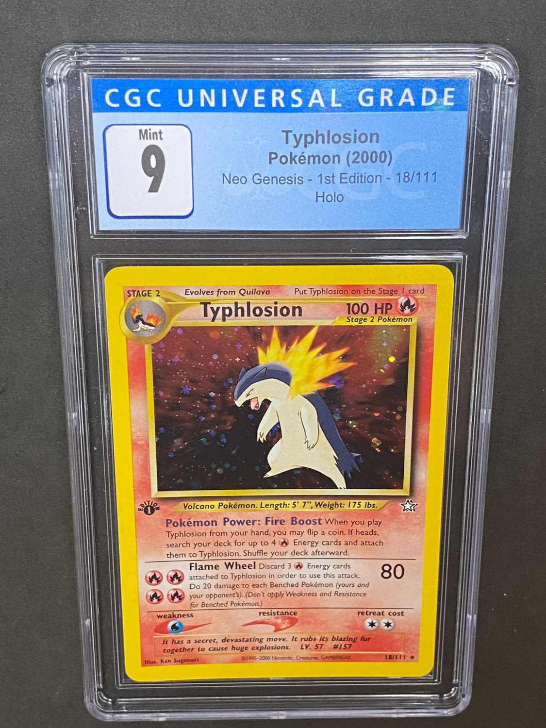 קלפי איסוף - פוקימון - Pokemon, Typhlosion 2000, Neo Genesis, 1st Efition, Holo - מדורג CGC 9
פוקימון ... - 1 0