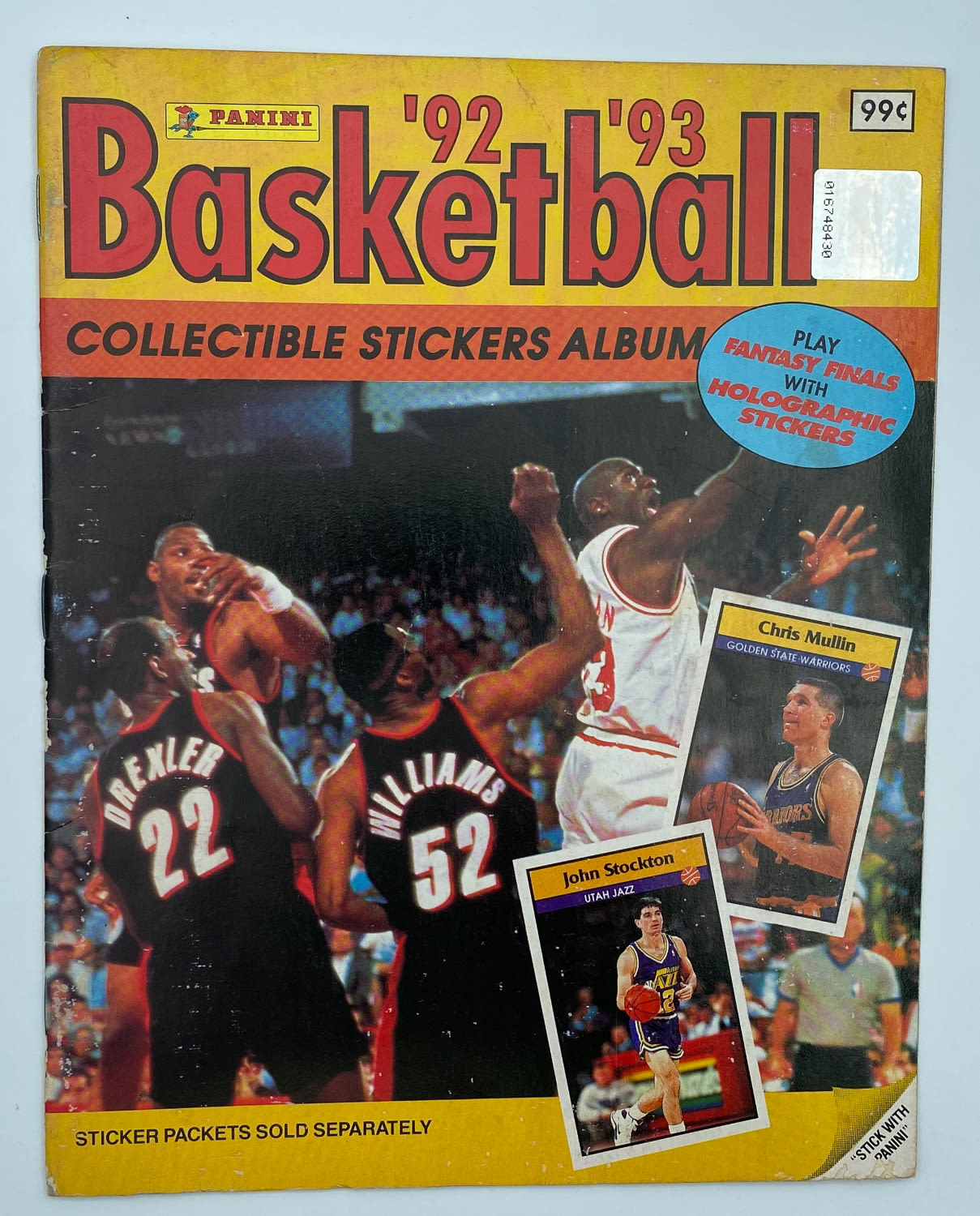 אלבומי מדבקות - אלבום מדבקות Basketball 1992-1993 - אנגלית, ריק - 1 0