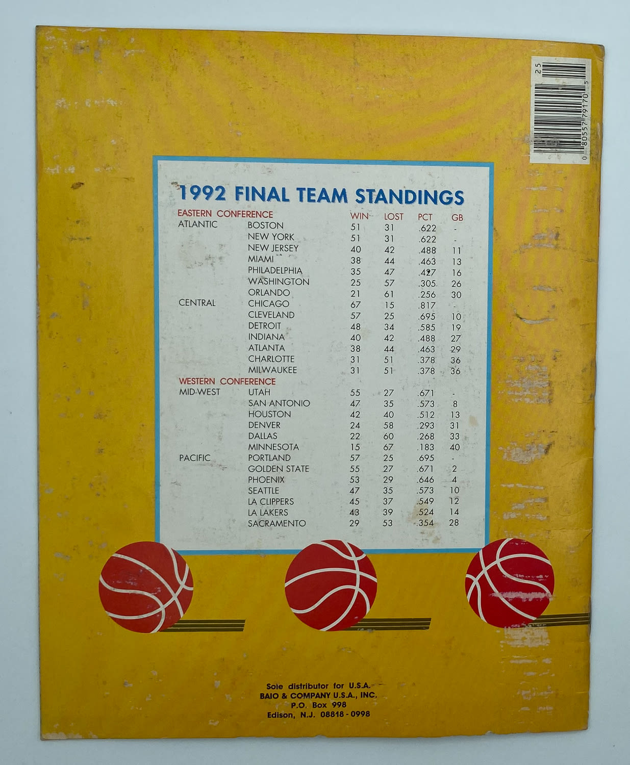 אלבומי מדבקות - אלבום מדבקות Basketball 1992-1993 - אנגלית, ריק - 1 12