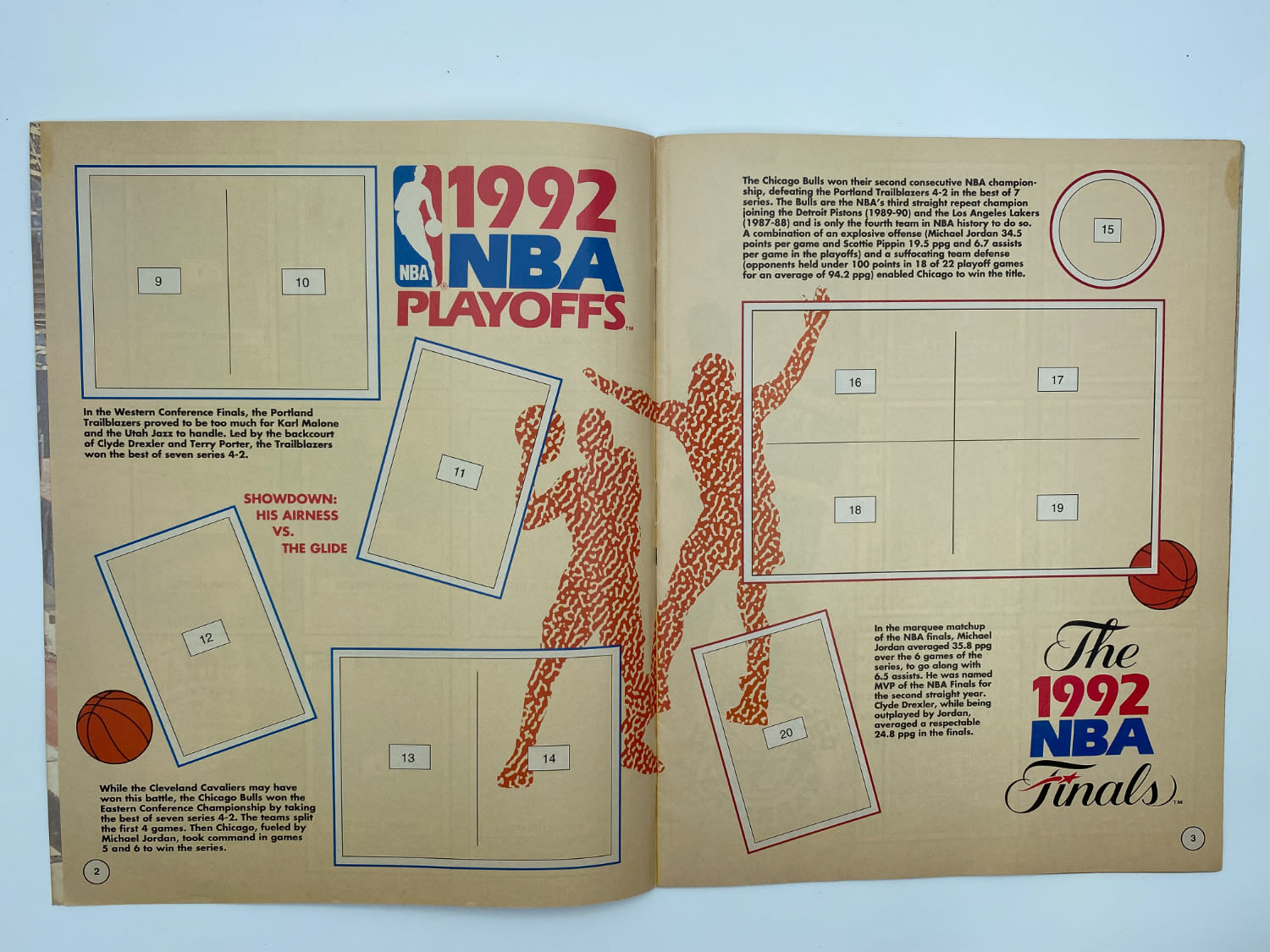 אלבומי מדבקות - אלבום מדבקות Basketball 1992-1993 - אנגלית, ריק - 1 13