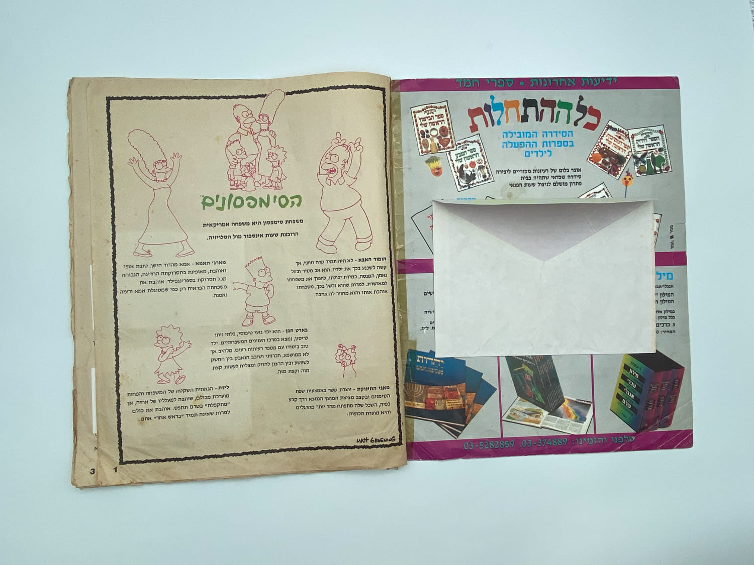 אלבומי מדבקות - הסימפסונים, "The Simpsons", עברית, כמעט מלא, מצב סביר, סלוטייפ על חלק מהדפים
משפחת ... - 1 11